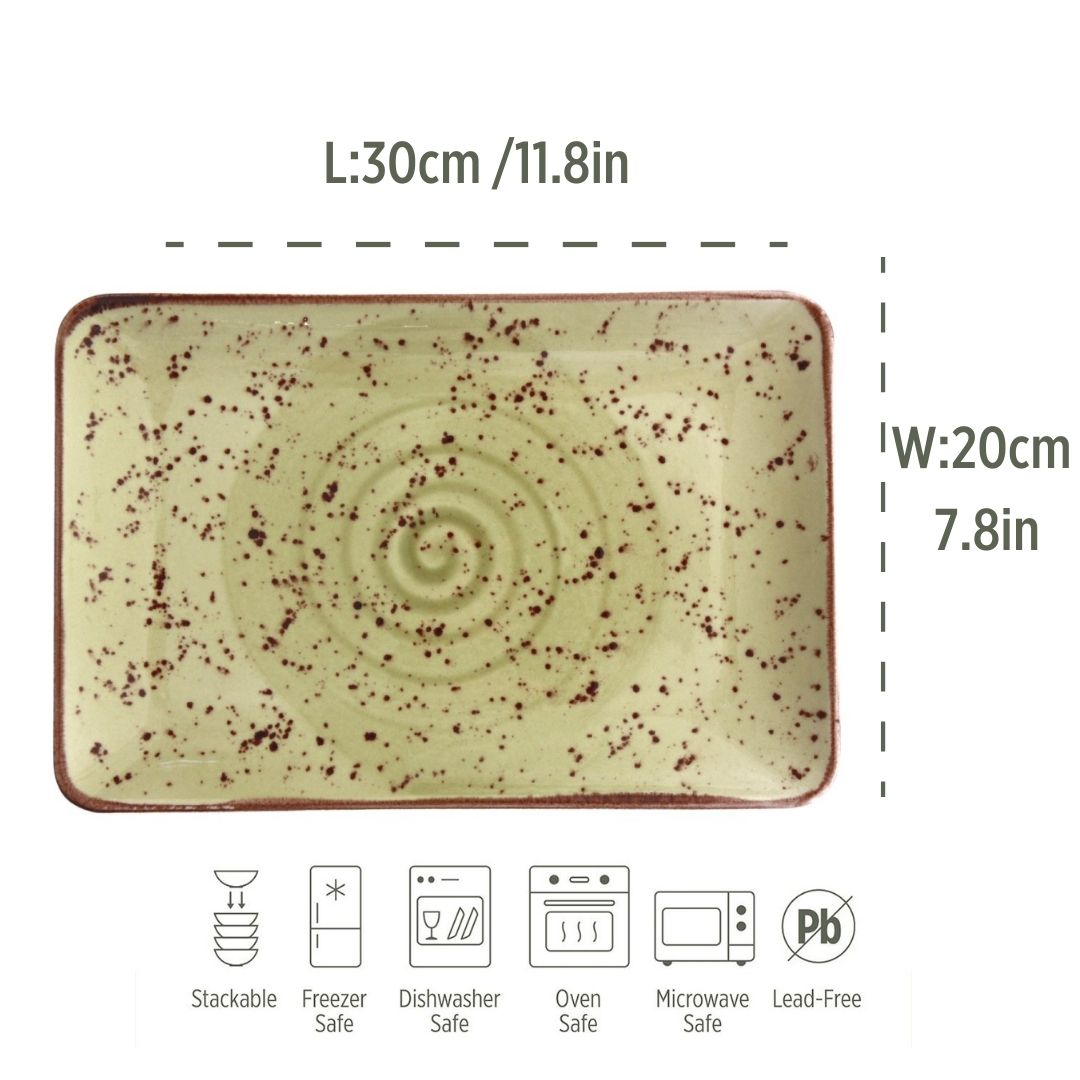 Porcelain Serving Plate - by Bascuda