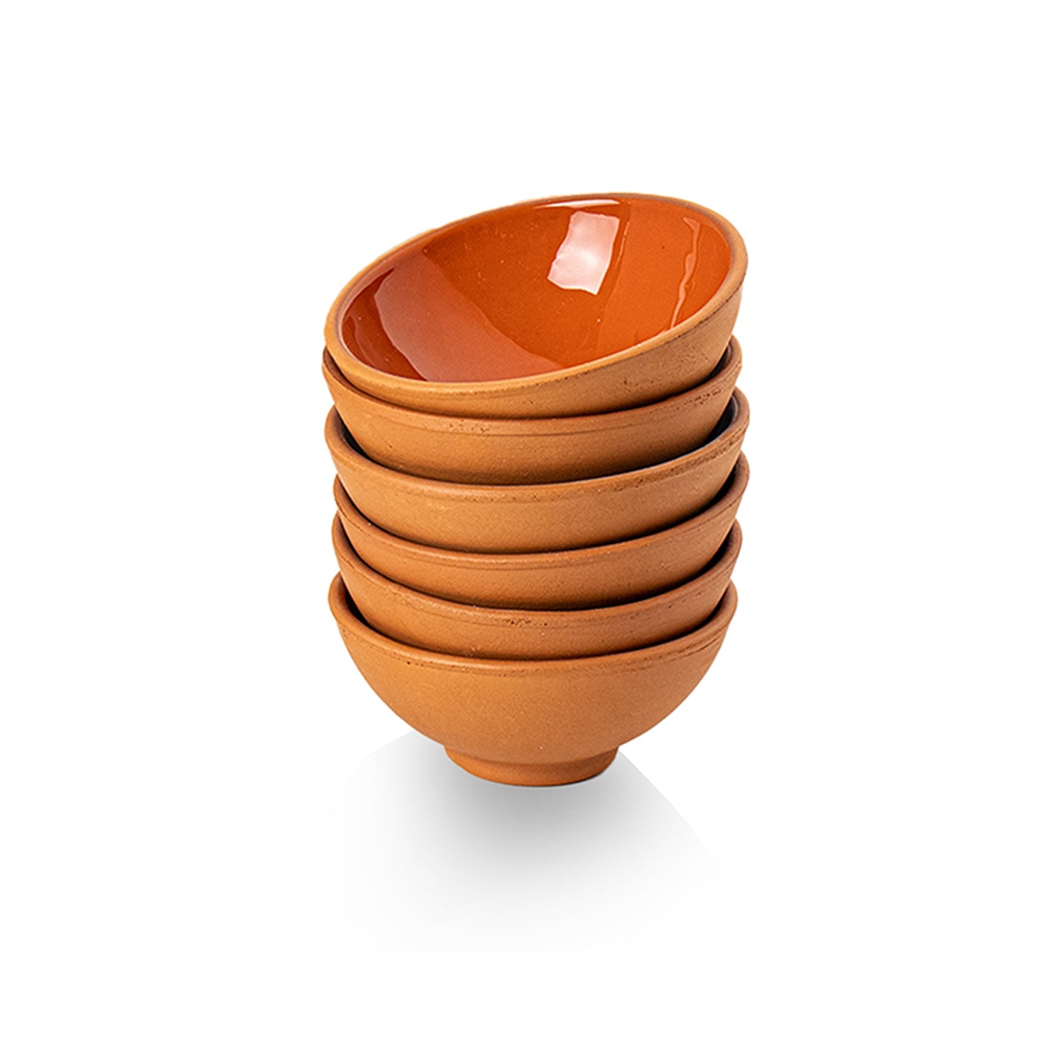 Set of 6 Terracotta Dip Bowls – by Bascuda