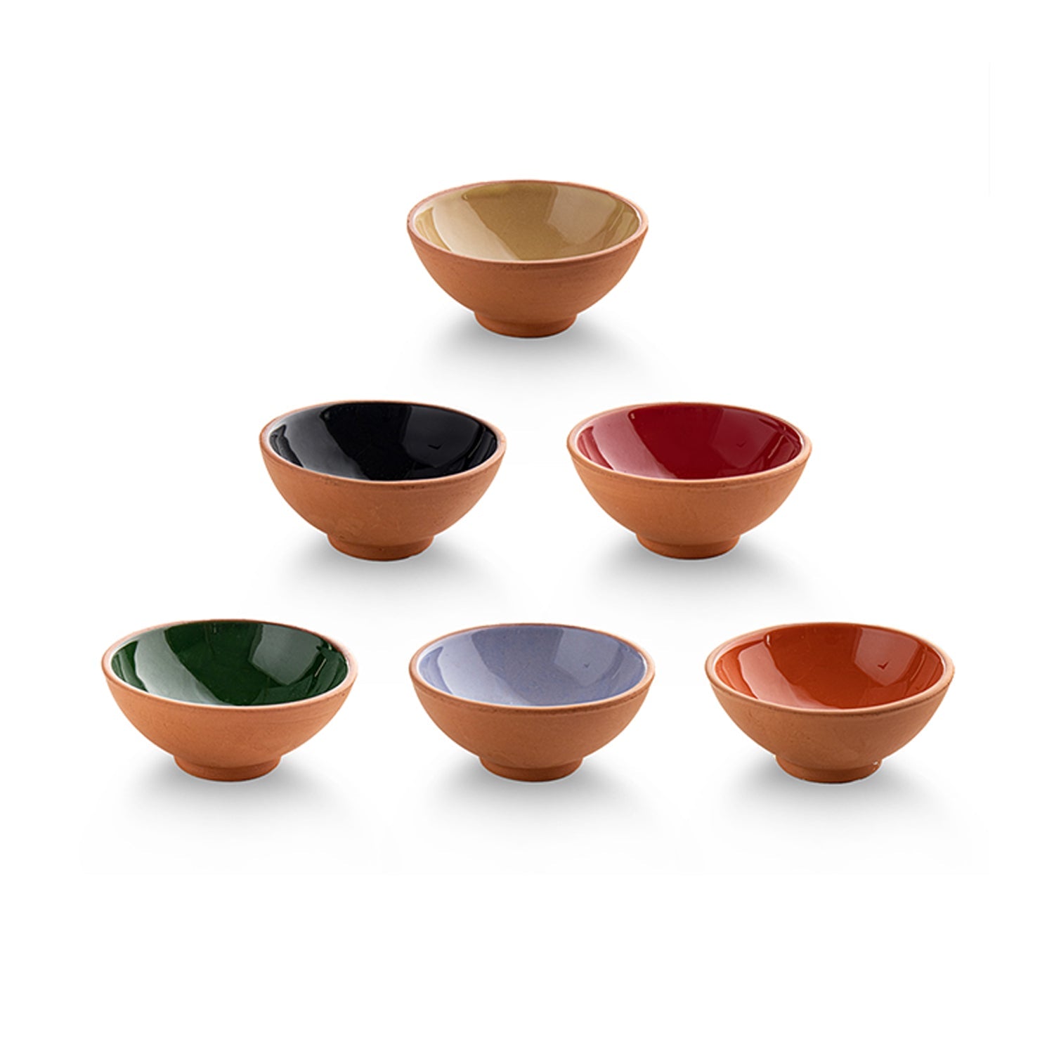 Set of 6 Terracotta Dip Bowls – by Bascuda