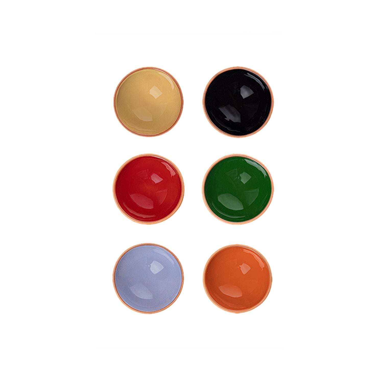 Set of 6 Terracotta Dip Bowls – by Bascuda
