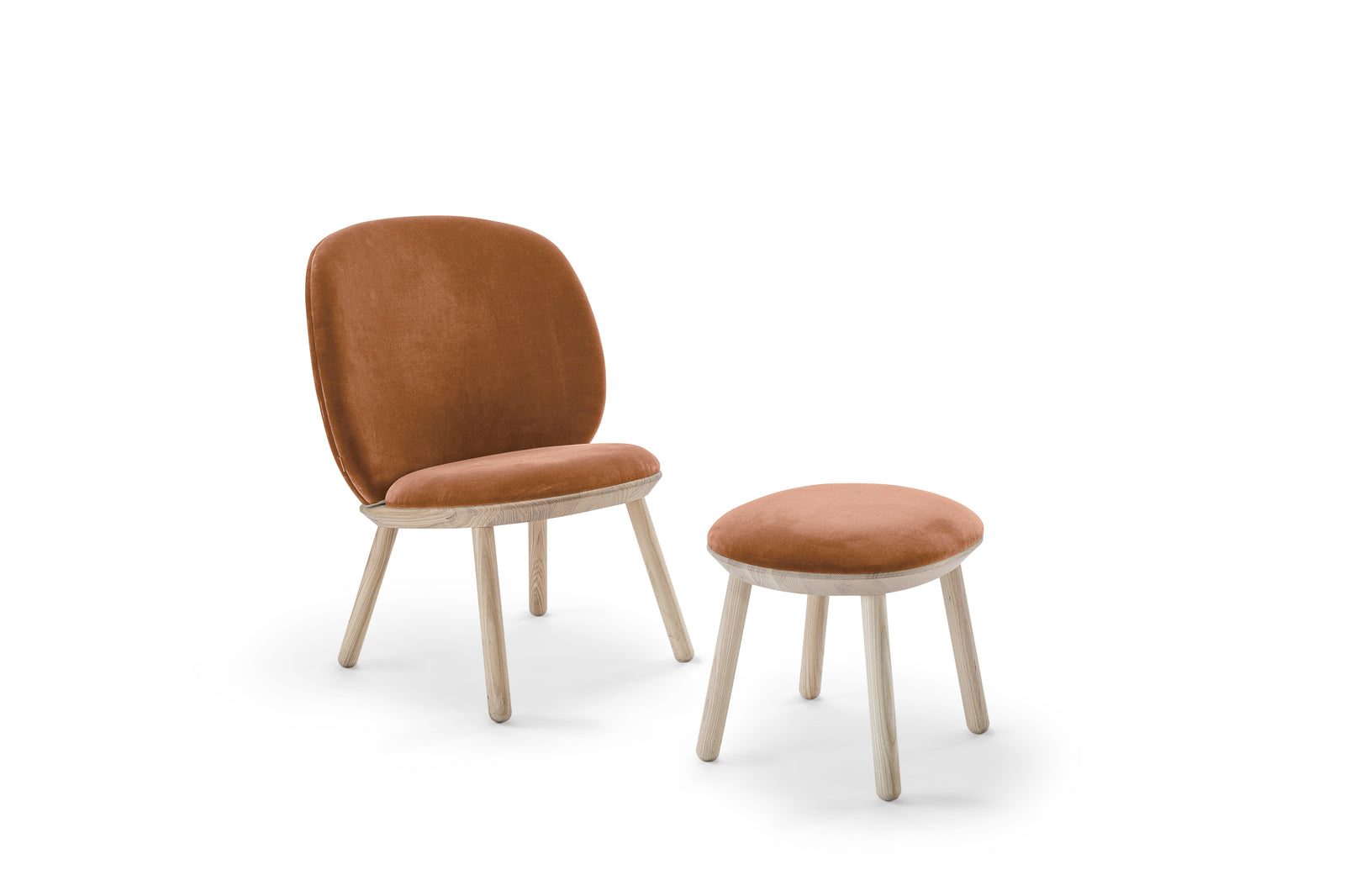 Naïve Ottoman in Solid Ash by etc.etc