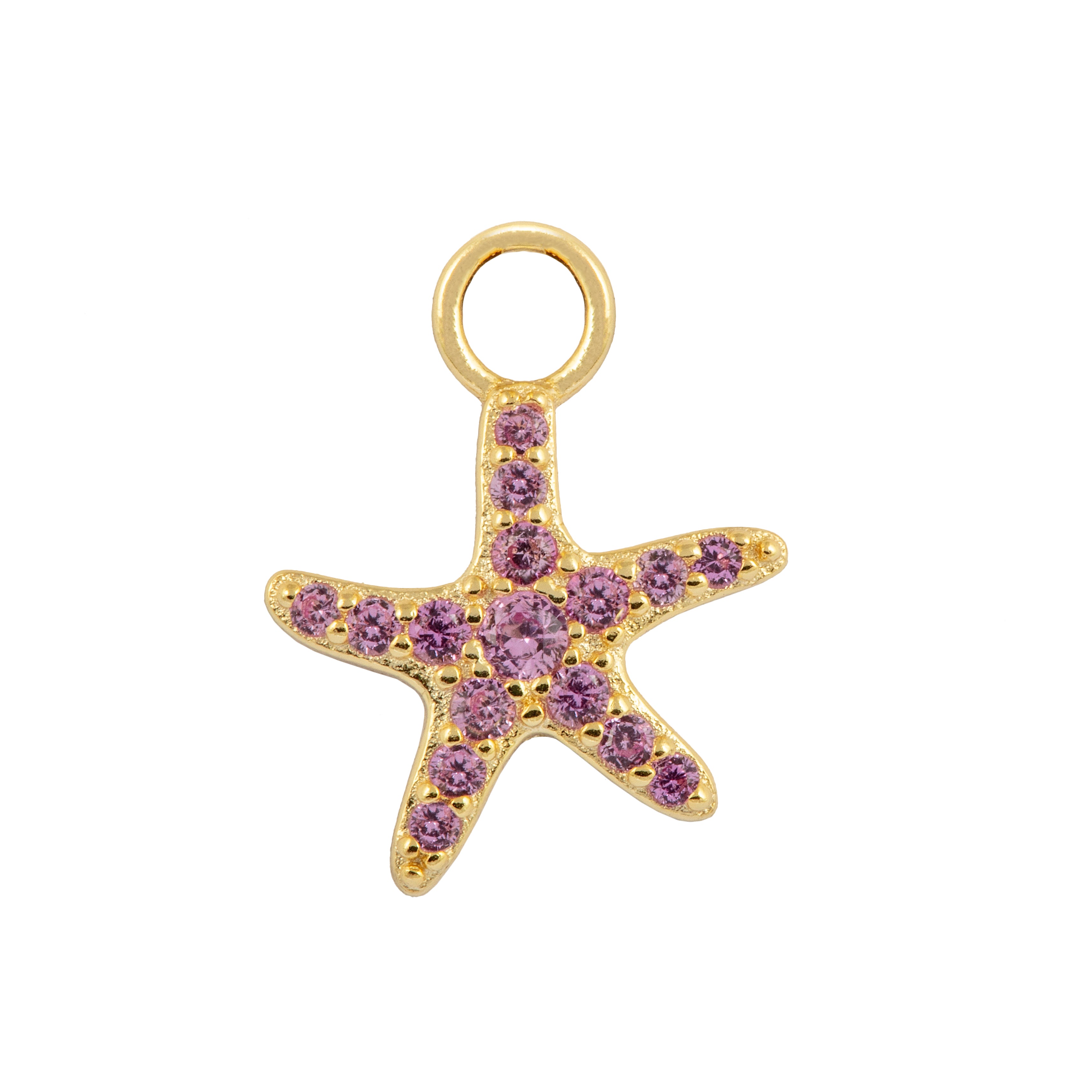 Pink Starfish Earring Charm - by Atelier 18