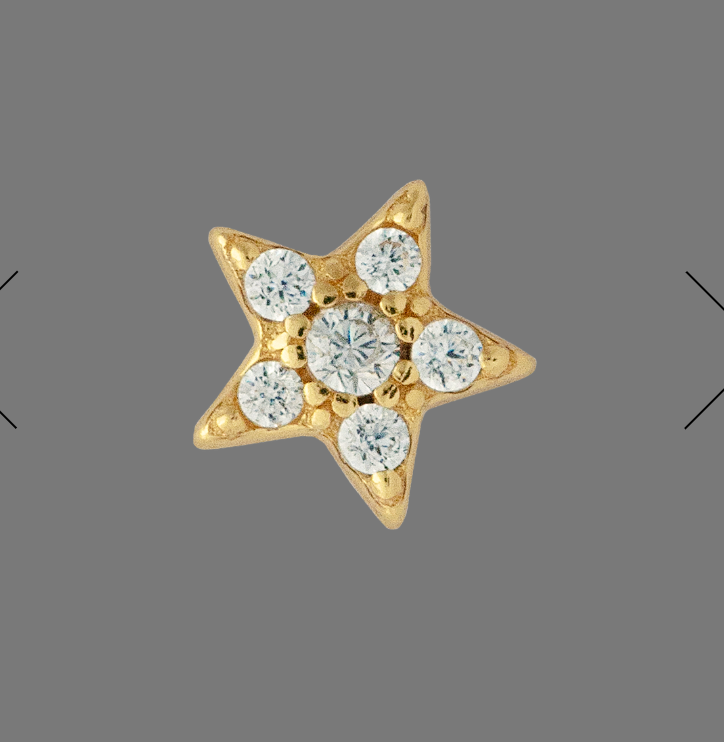 Zirconia Star Studs - by Atelier 18