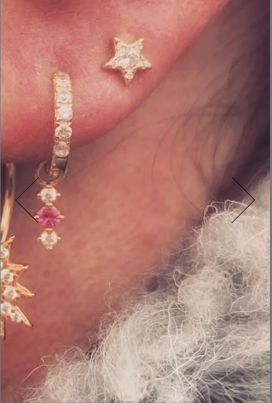 Zirconia Star Studs - by Atelier 18