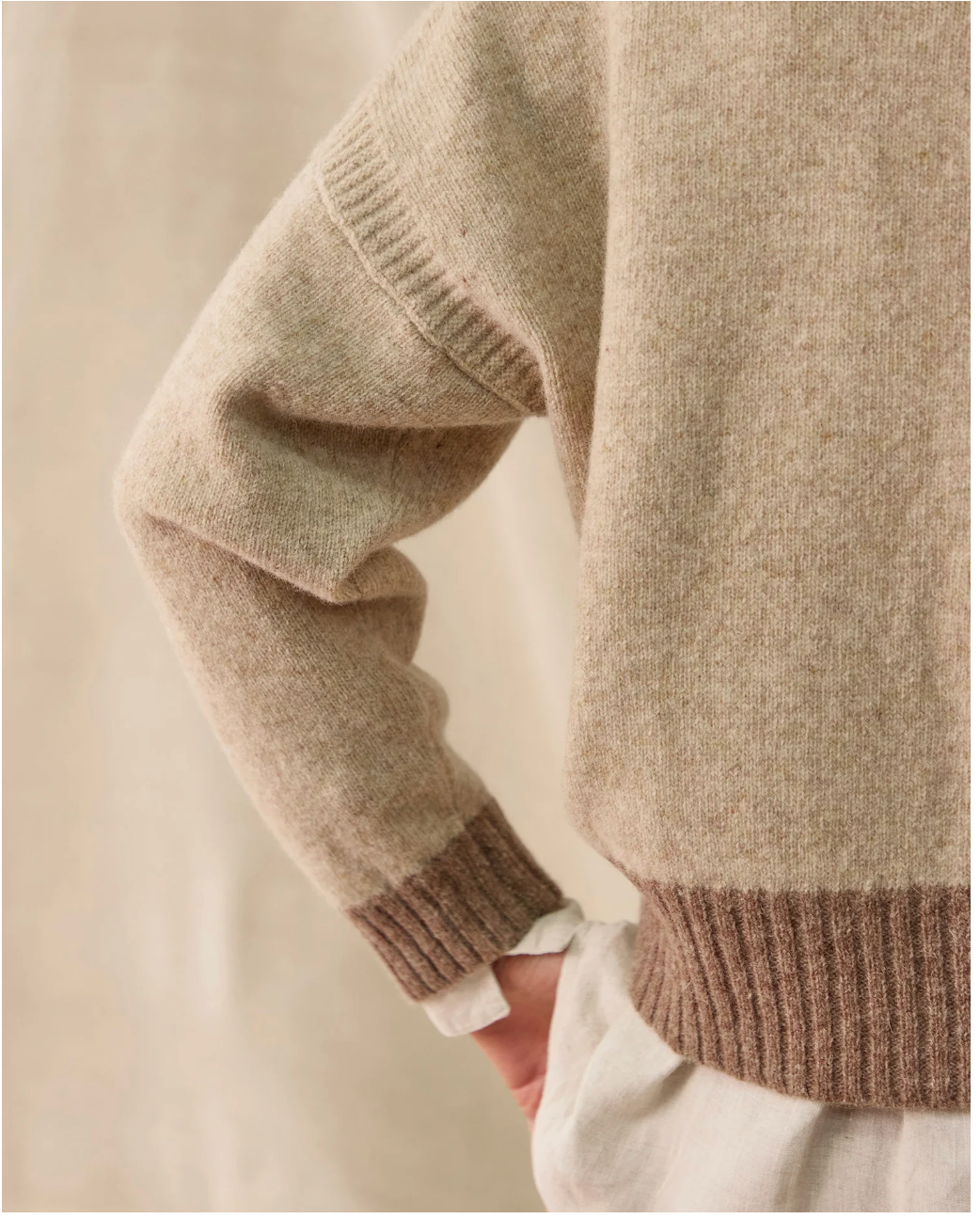 Boxy Cardigan in Oatmeal — Rove Knitwear