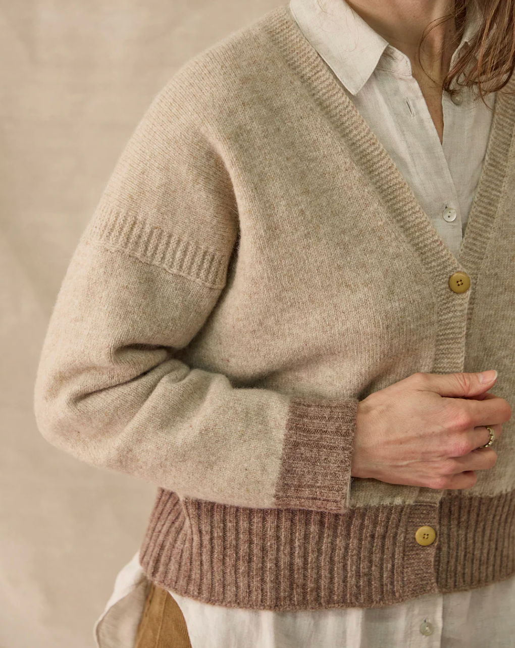 Boxy Cardigan in Oatmeal — Rove Knitwear
