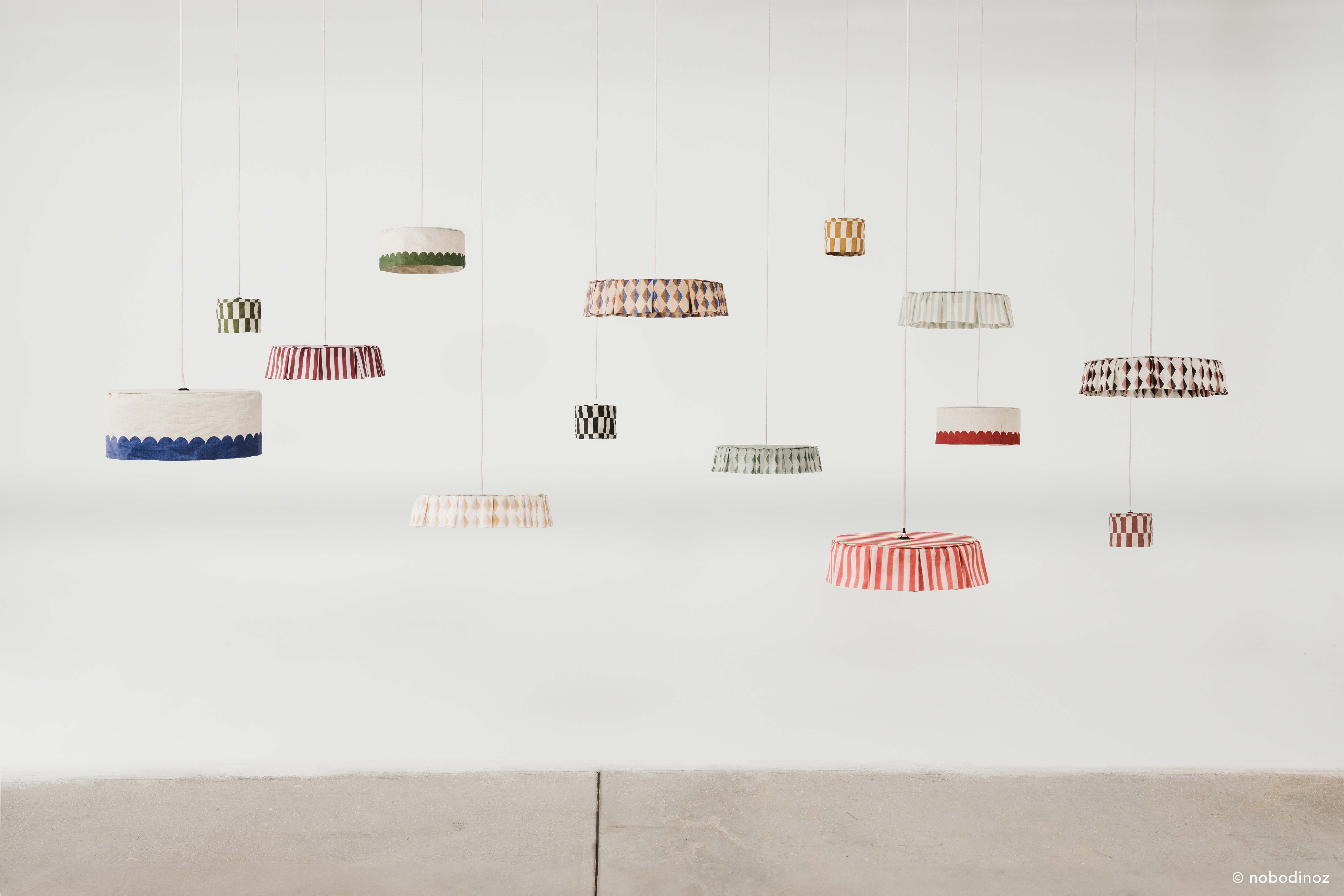 Organic Cotton Pendant Lampshade