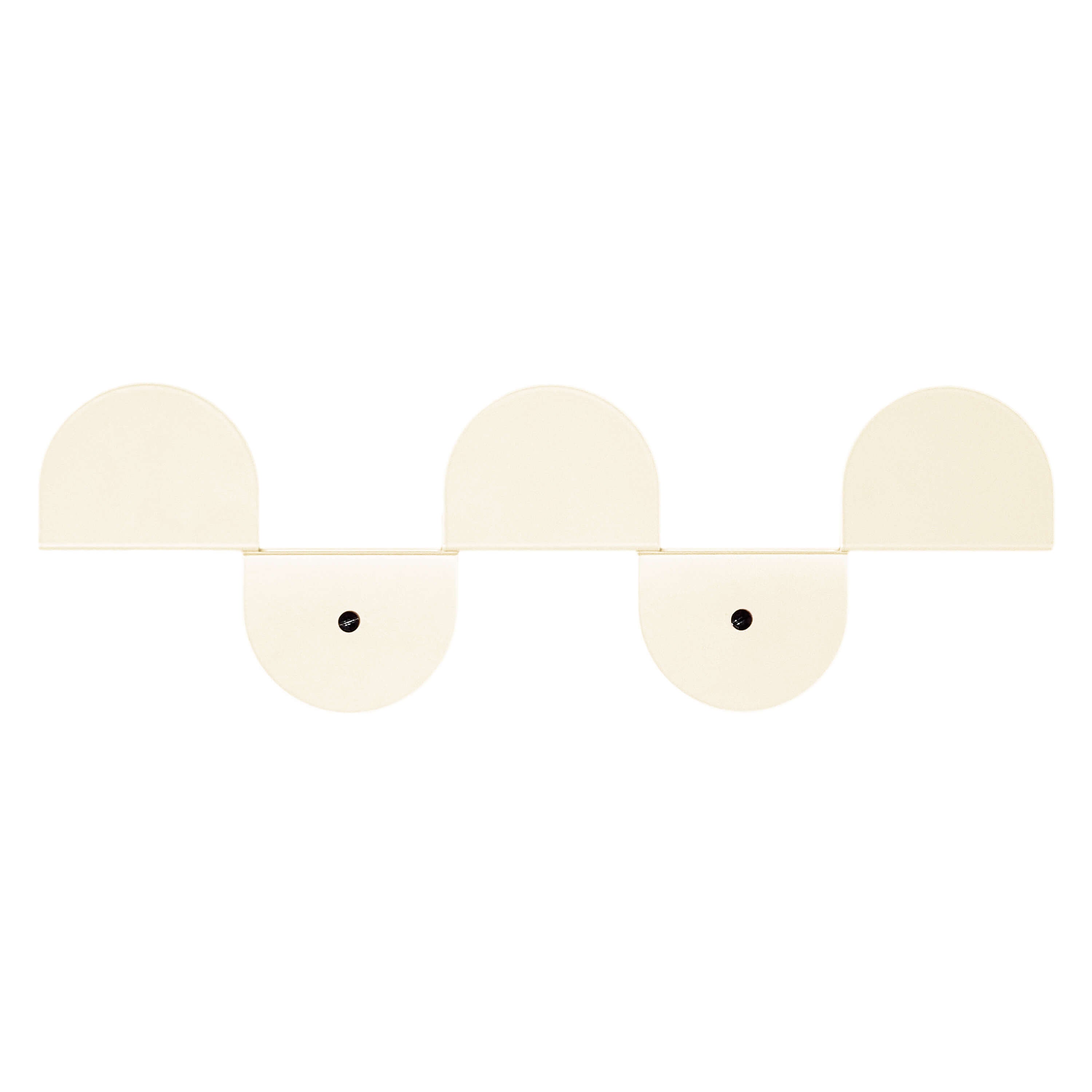Lacquered steel wall coat rack