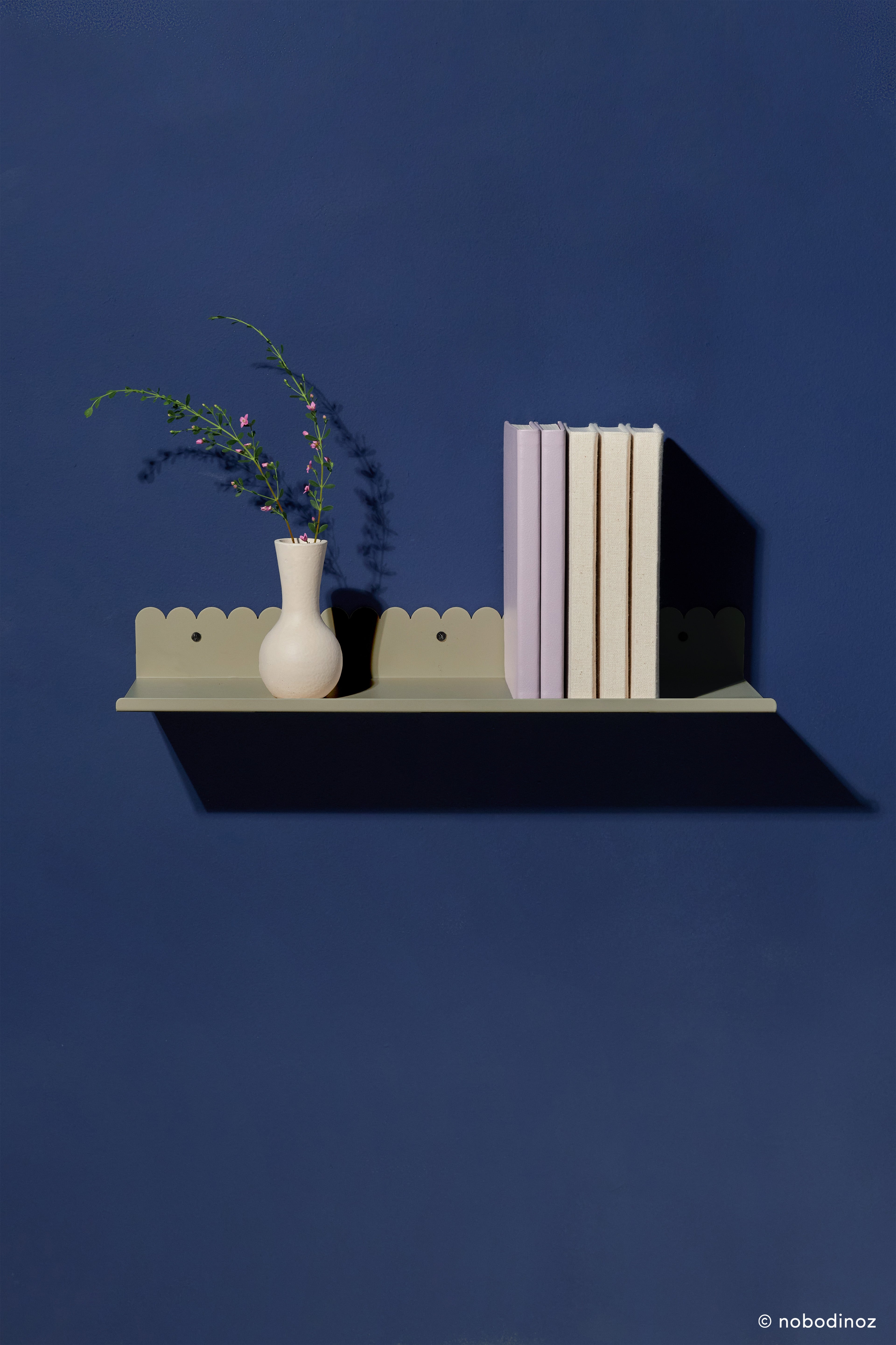 Nobodinoz Lacquered Steel Wall Shelf - Large