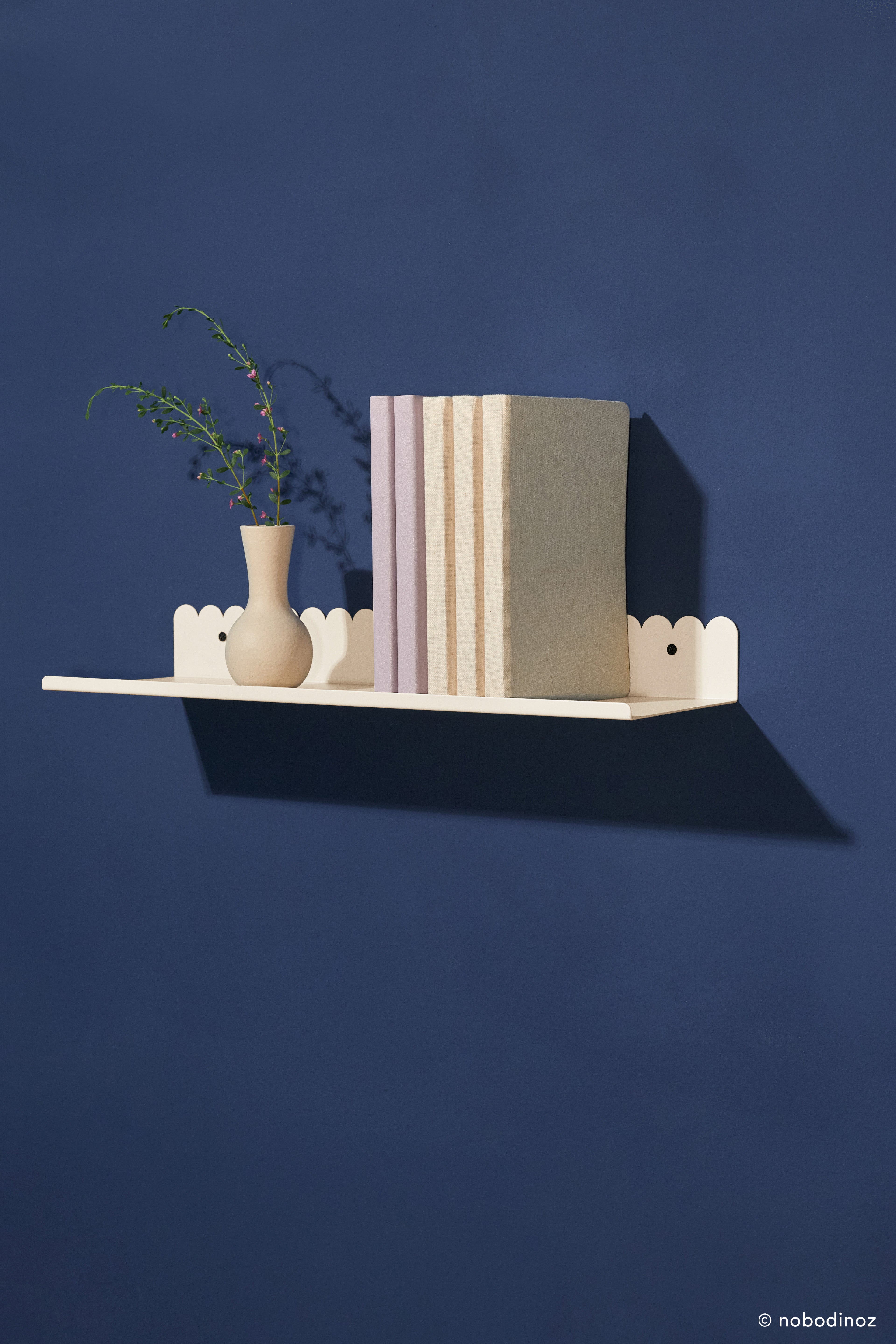 Nobodinoz Lacquered Steel Wall Shelf - Large