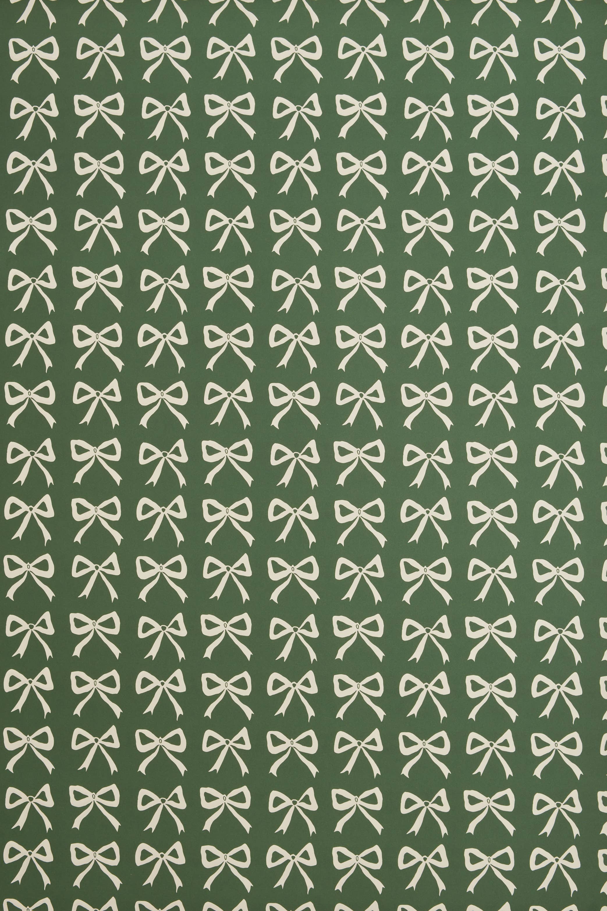 Bows Gift Wrap Green