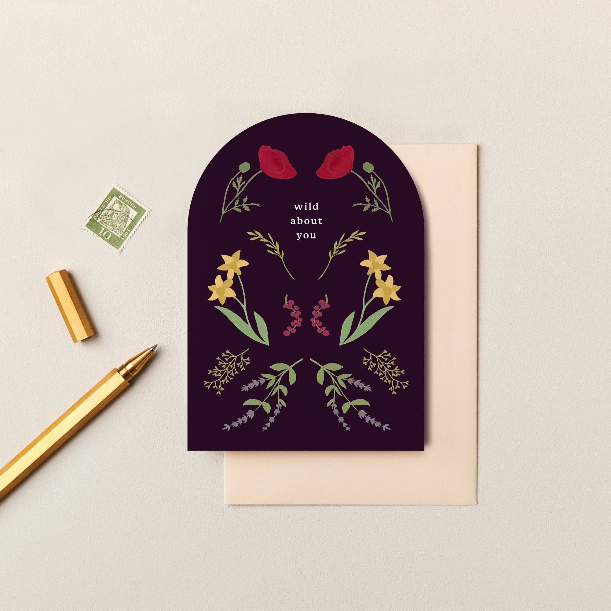Wild About You Valentine's Day Card | Modern Valentine Card