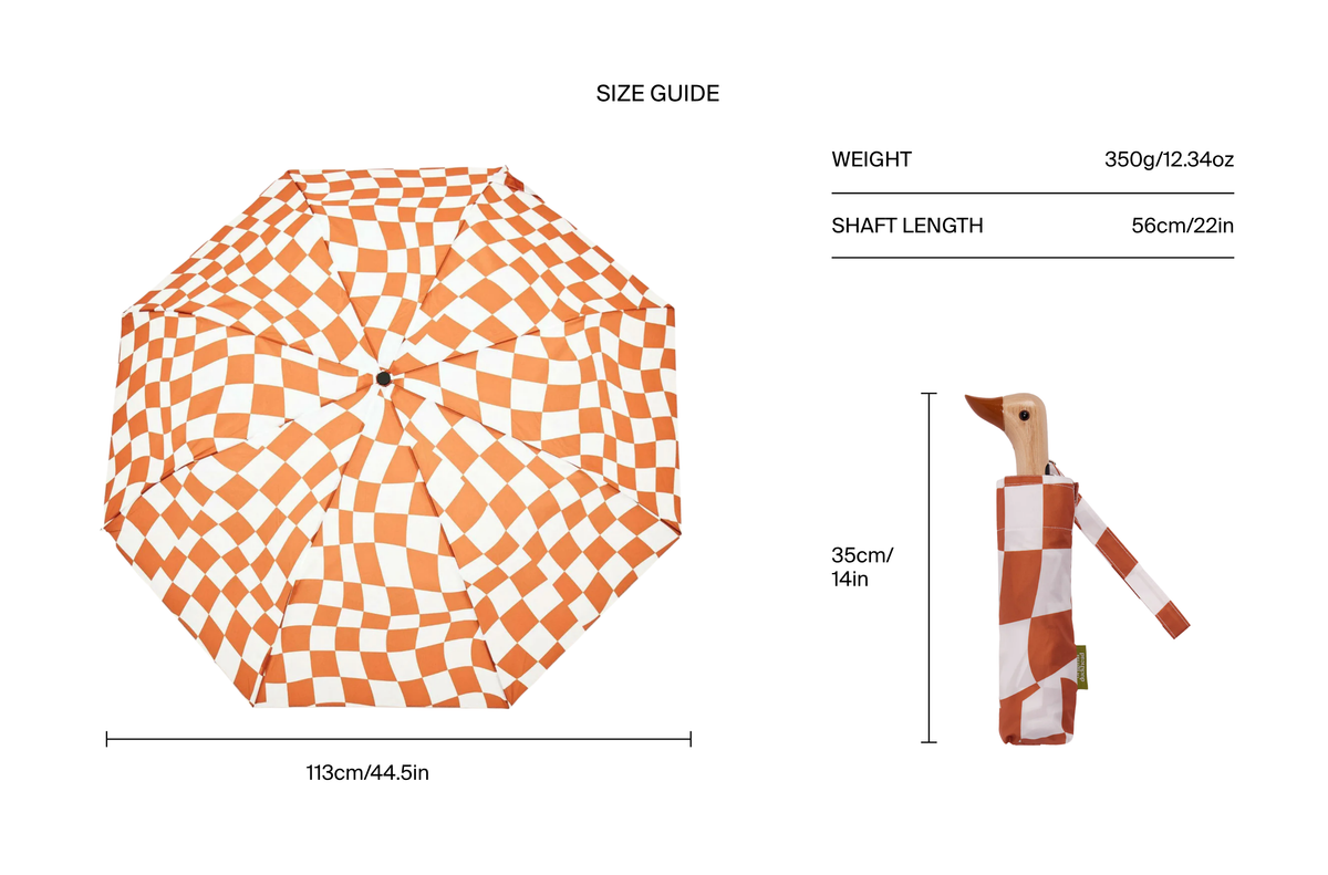 Peanut Butter Checkers Eco-Friendly Duckhead Umbrella