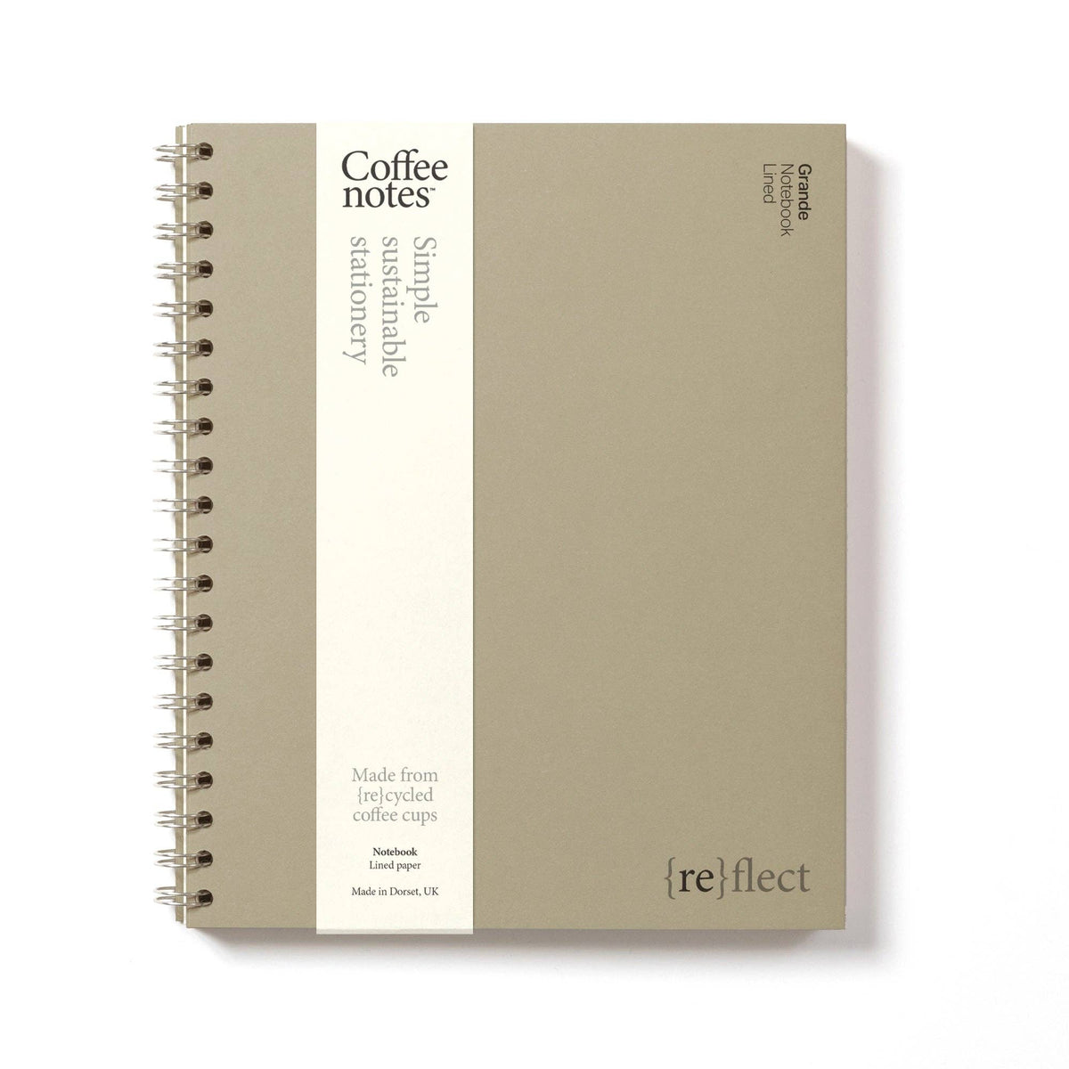 Coffeenotes Wirebound Notebook: Medio