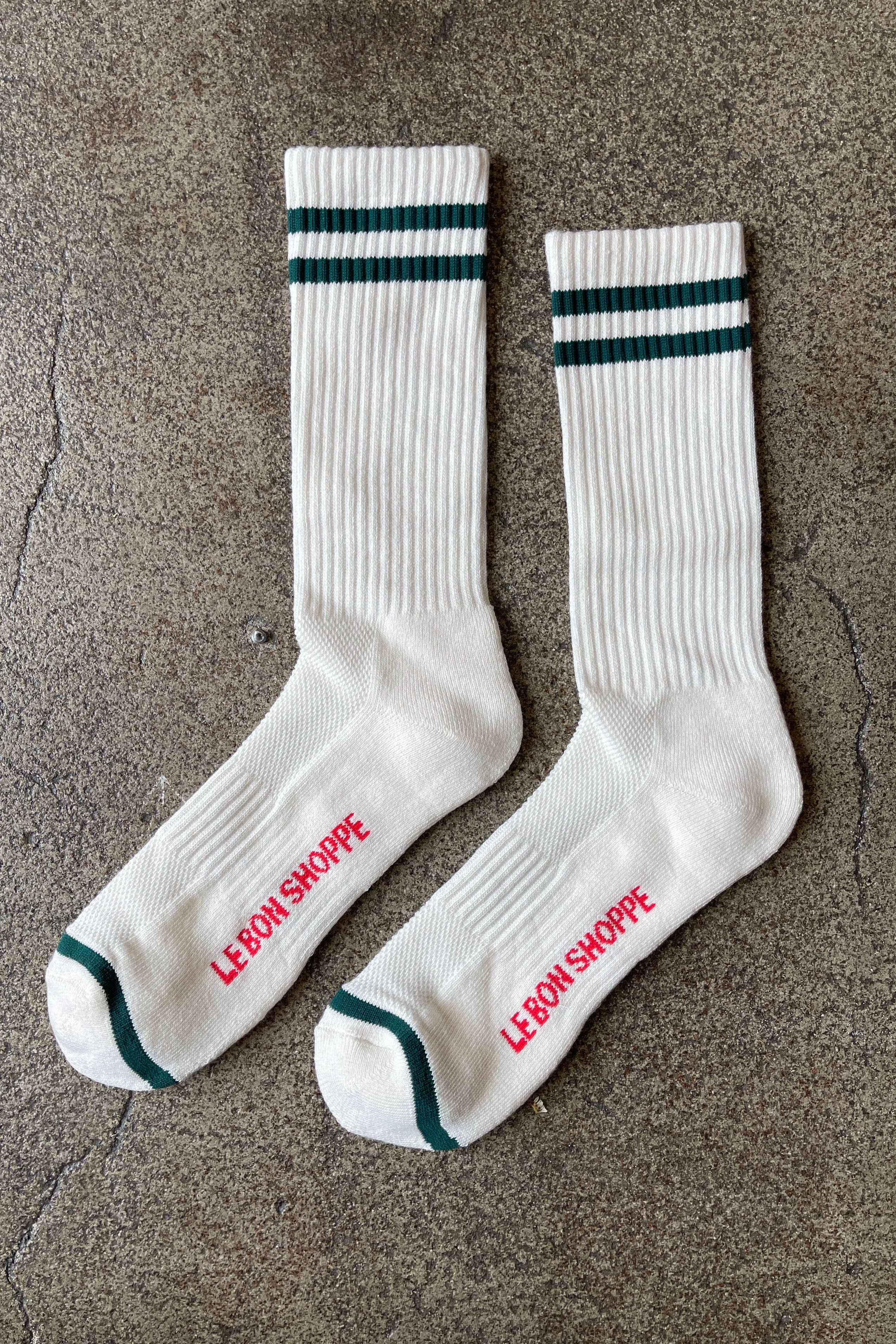 Extended Boyfriend Socks Parchment - Le Bon Shoppe