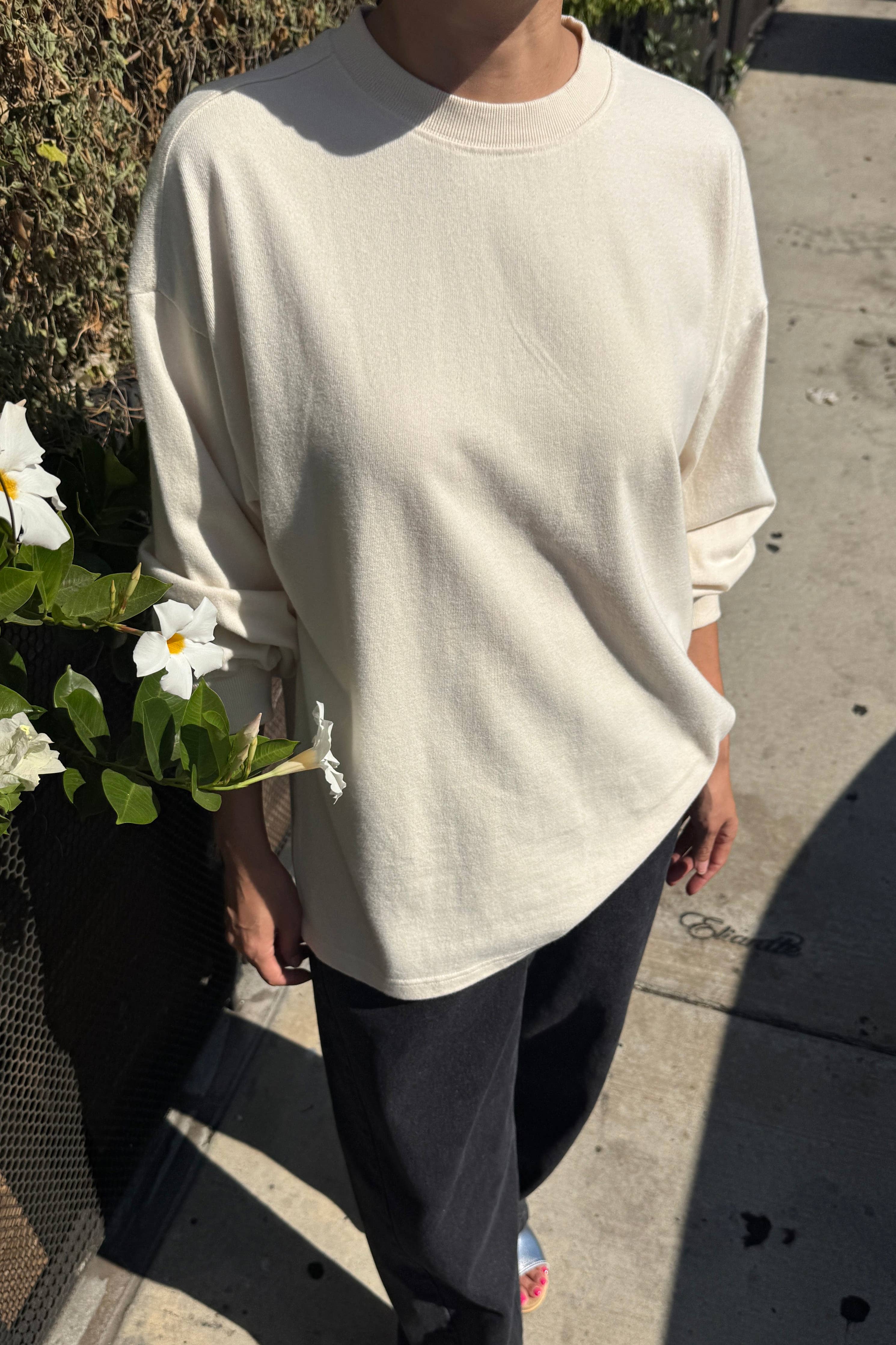 Le Bon Shoppe Soft Jersey Supple Tee : Naturel