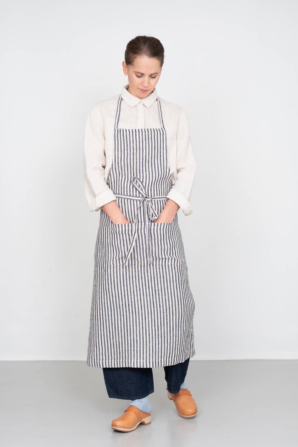 Linen  Apron - Jasper - Fog Linen Work