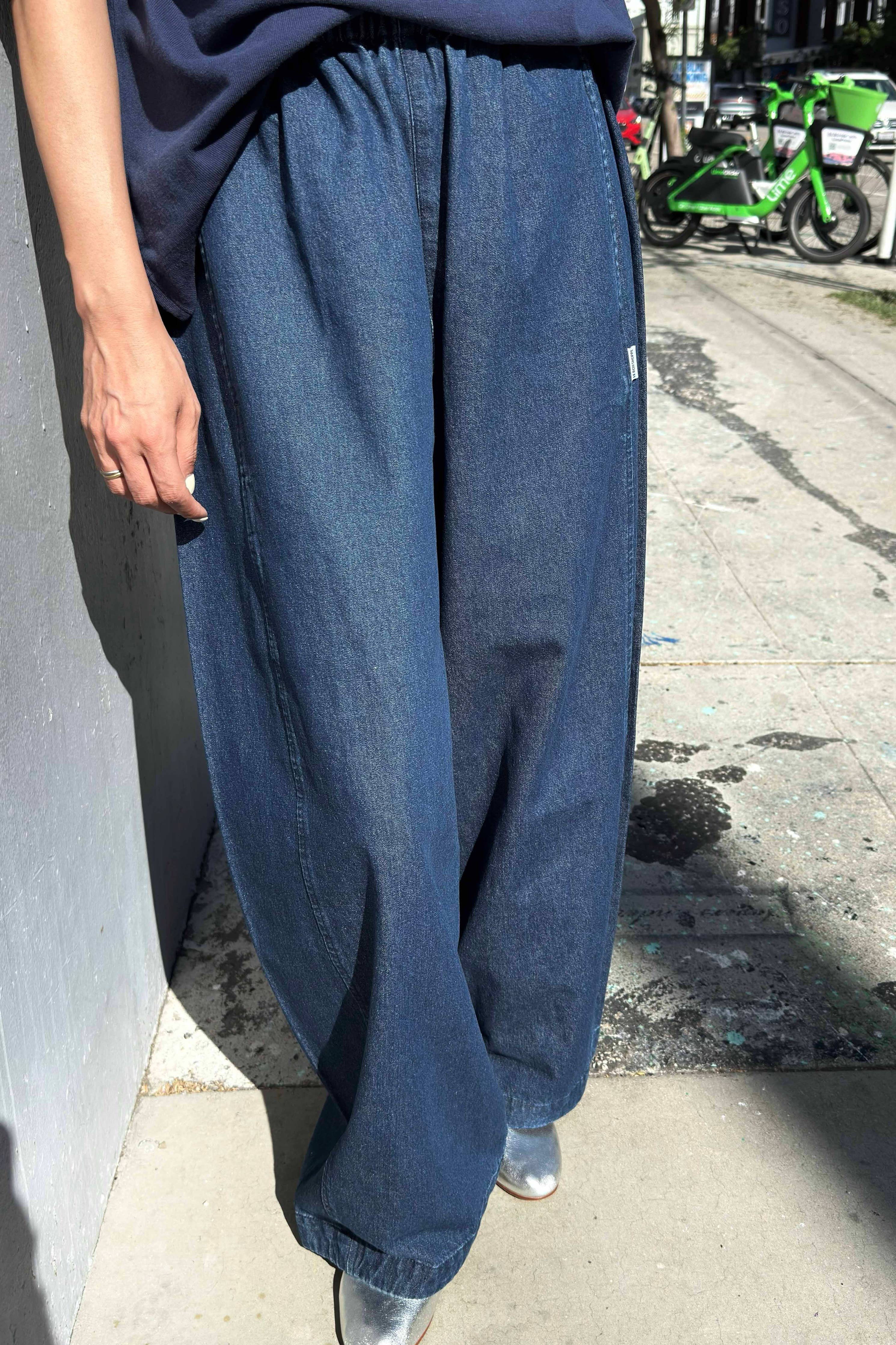 Parachute Pants in Denim Blue — Le Bon Shoppe