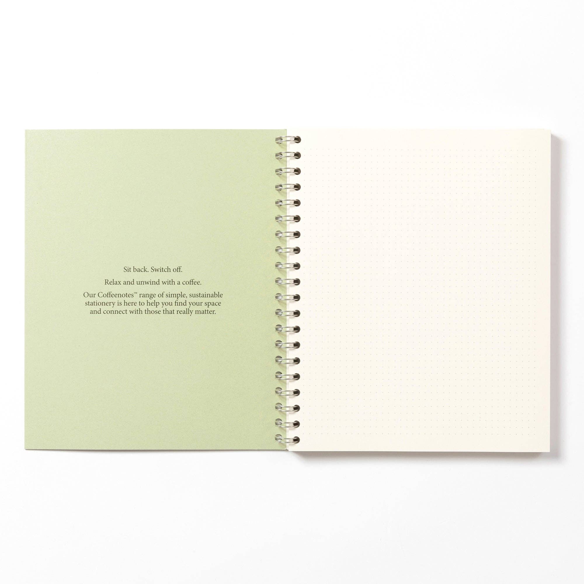 Kiwi Wirebound Notebook (Dotted): Grande