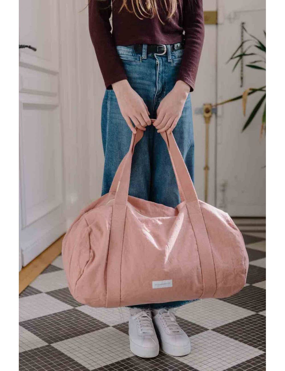 Les Pensionnaires Organic Cotton Bowling Bag - Delicate Pink