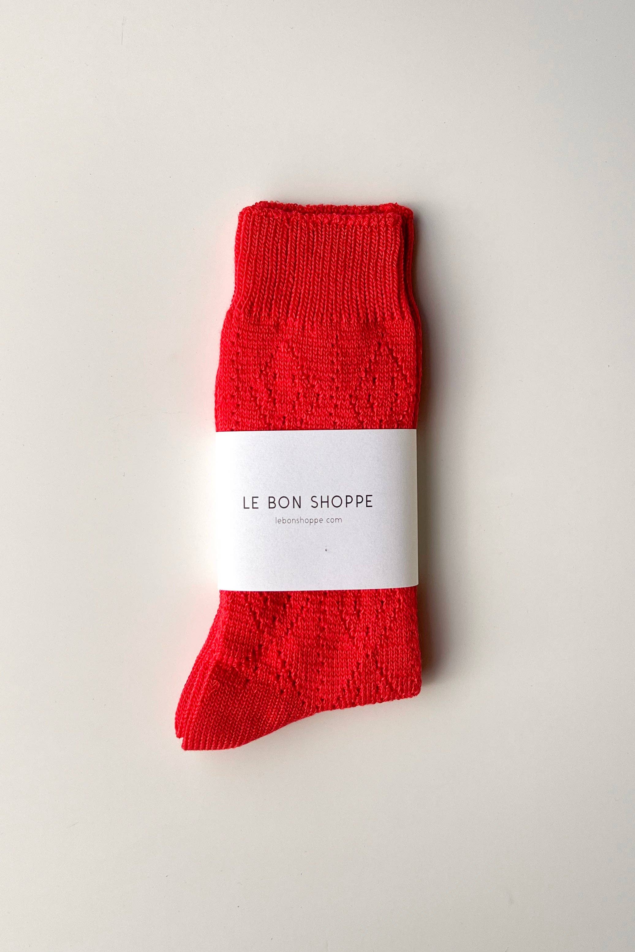 Modal Eyelet Socks (wholesale): Cobalt