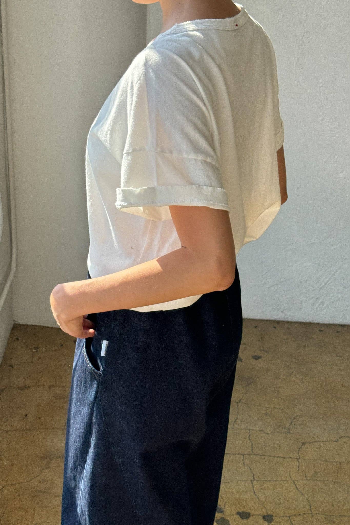 Vintage Fille Tee : Clean White - Le Bon Shoppe