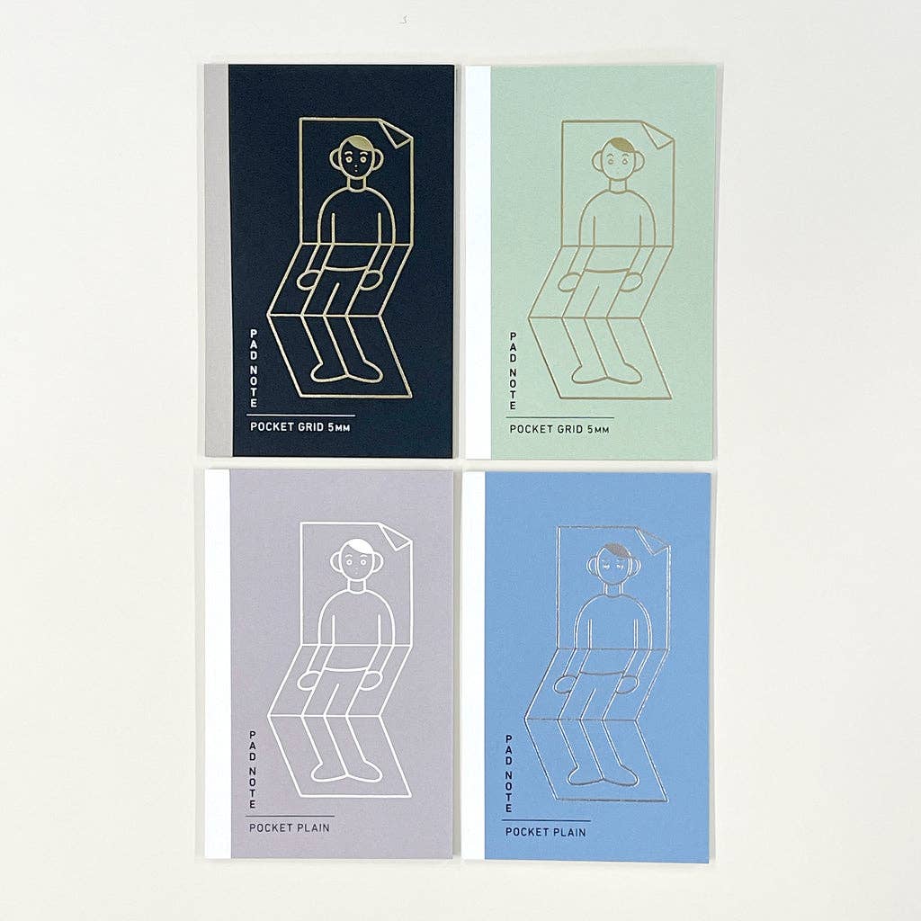 Sikigu Pad Note Pocket Unpis Edition [Grid, Plain]: Ice Blue / Plain