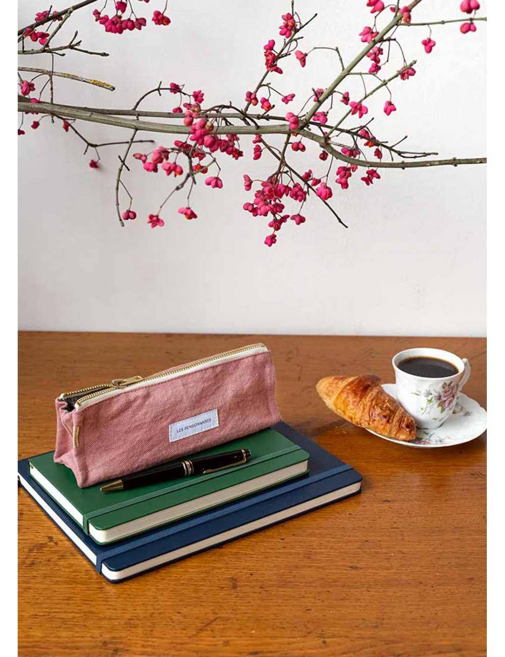 Organic Cotton Canvas Pencil Case Rosewood