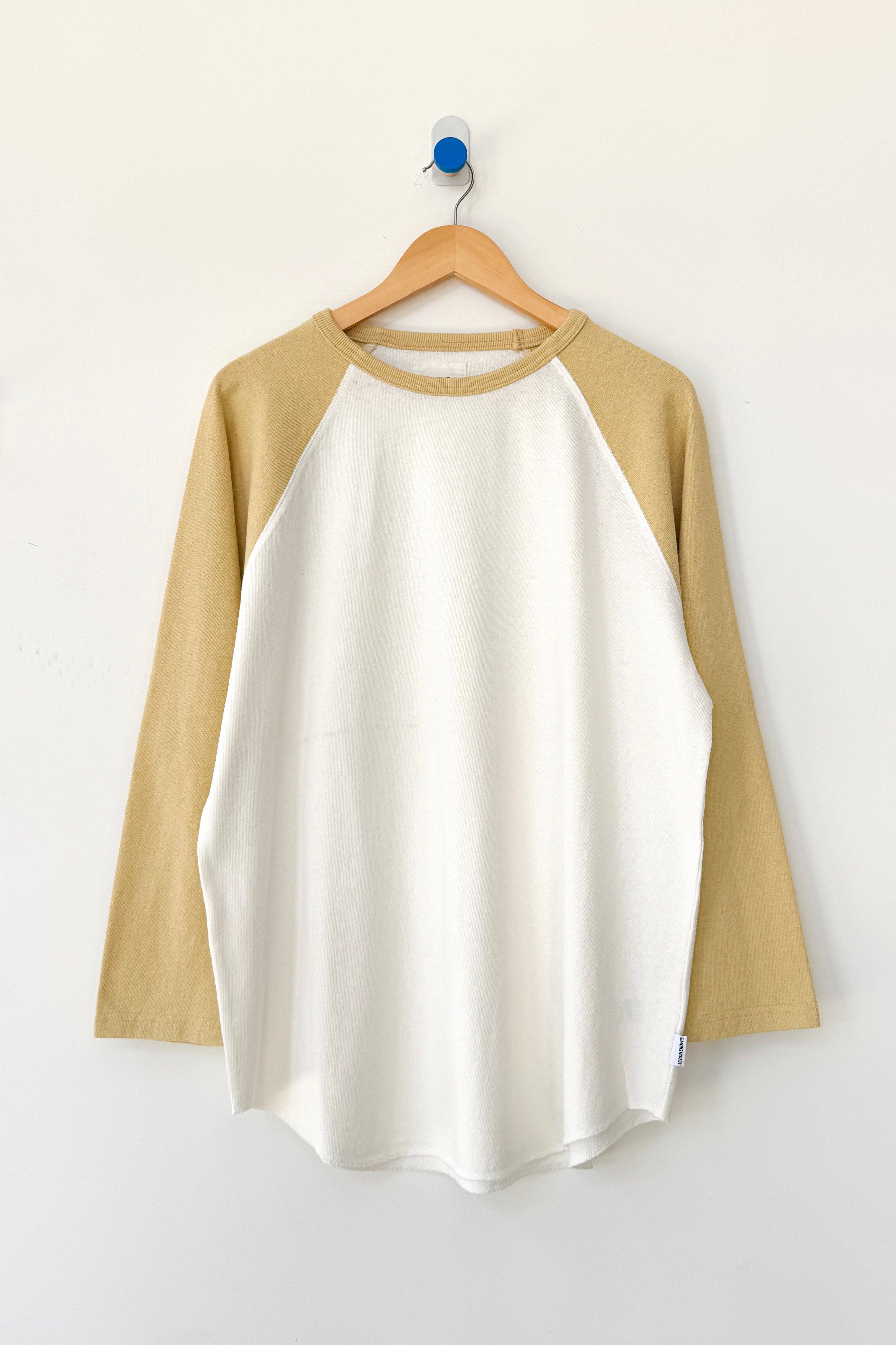 Heavy Cotton Raglan Tee (3XS/S-2M/L): White Cotton