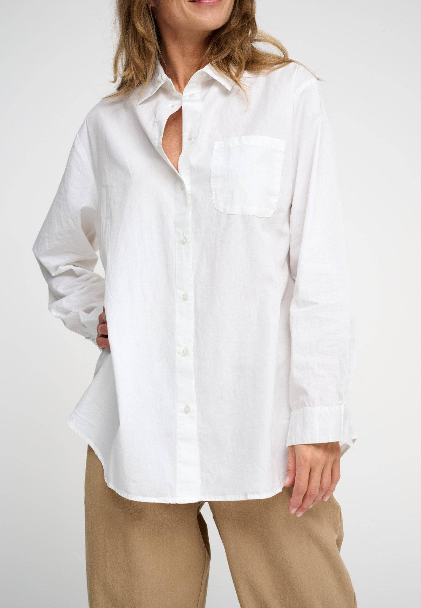 Gaia shirt poplin: L