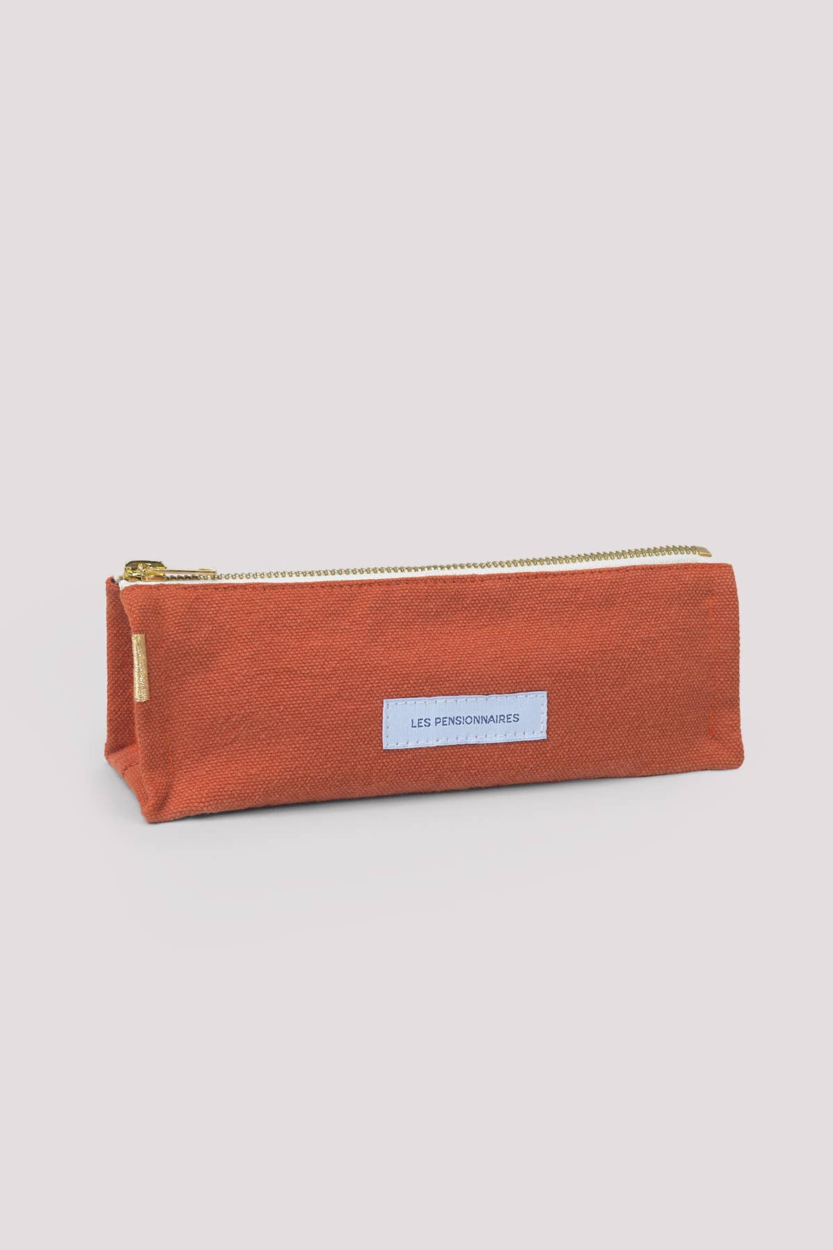 Organic Cotton Canvas Pencil Case in Flamboyant Orange