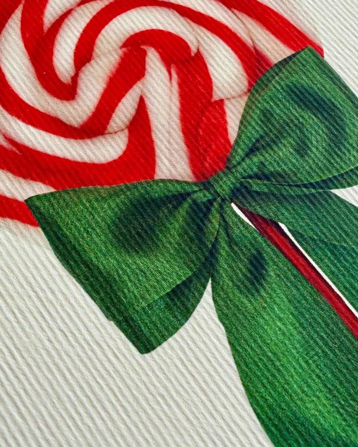 Peppermint Cream Ribboned Lollies Greeting Card | Birthday