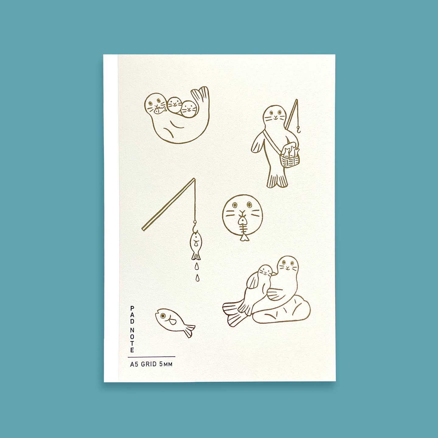 Sikigu Pad Note DEJIMA Edition A5 Grid Notebook: White