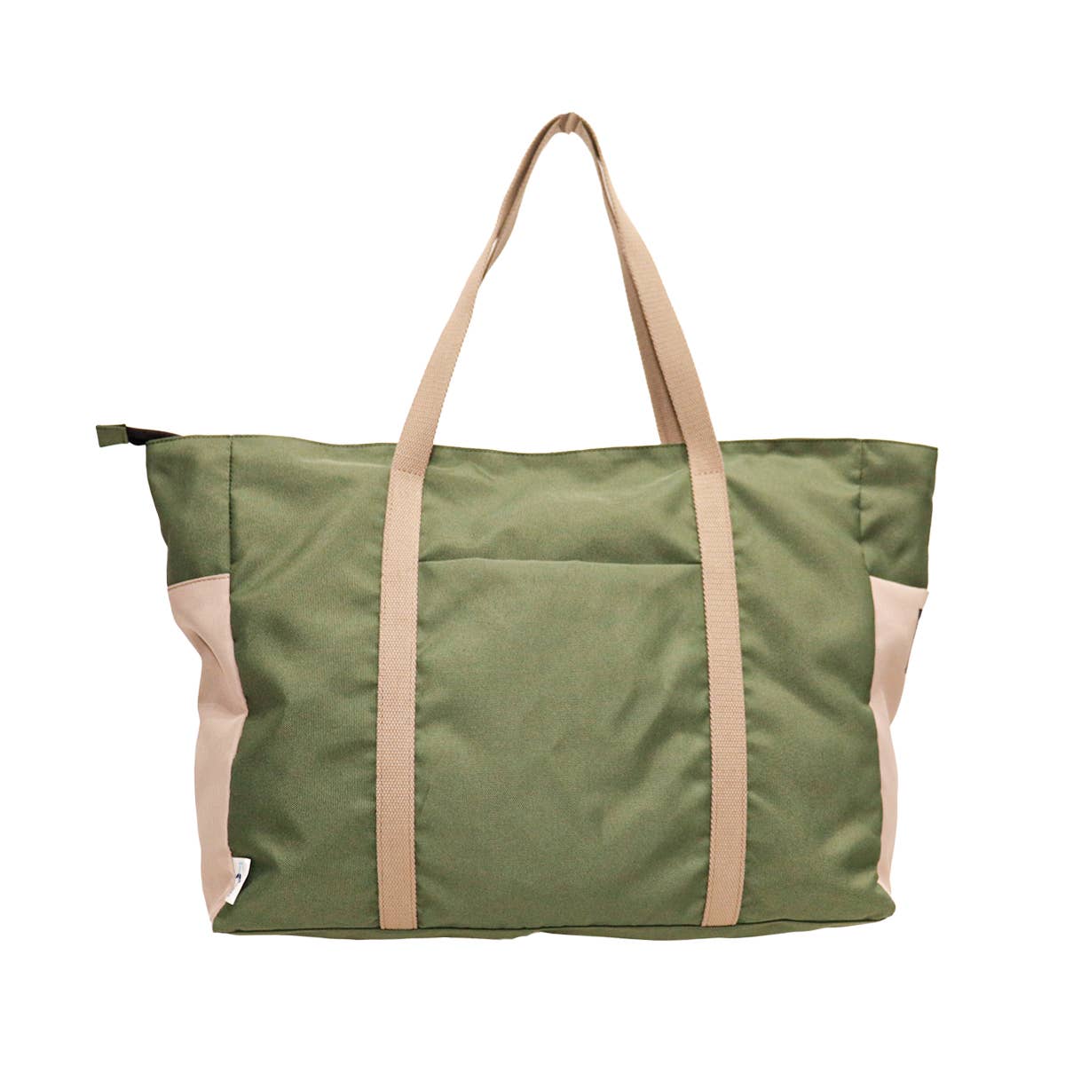Large Zipped Shopper Bag - Recycled Ocean Plastic - Green