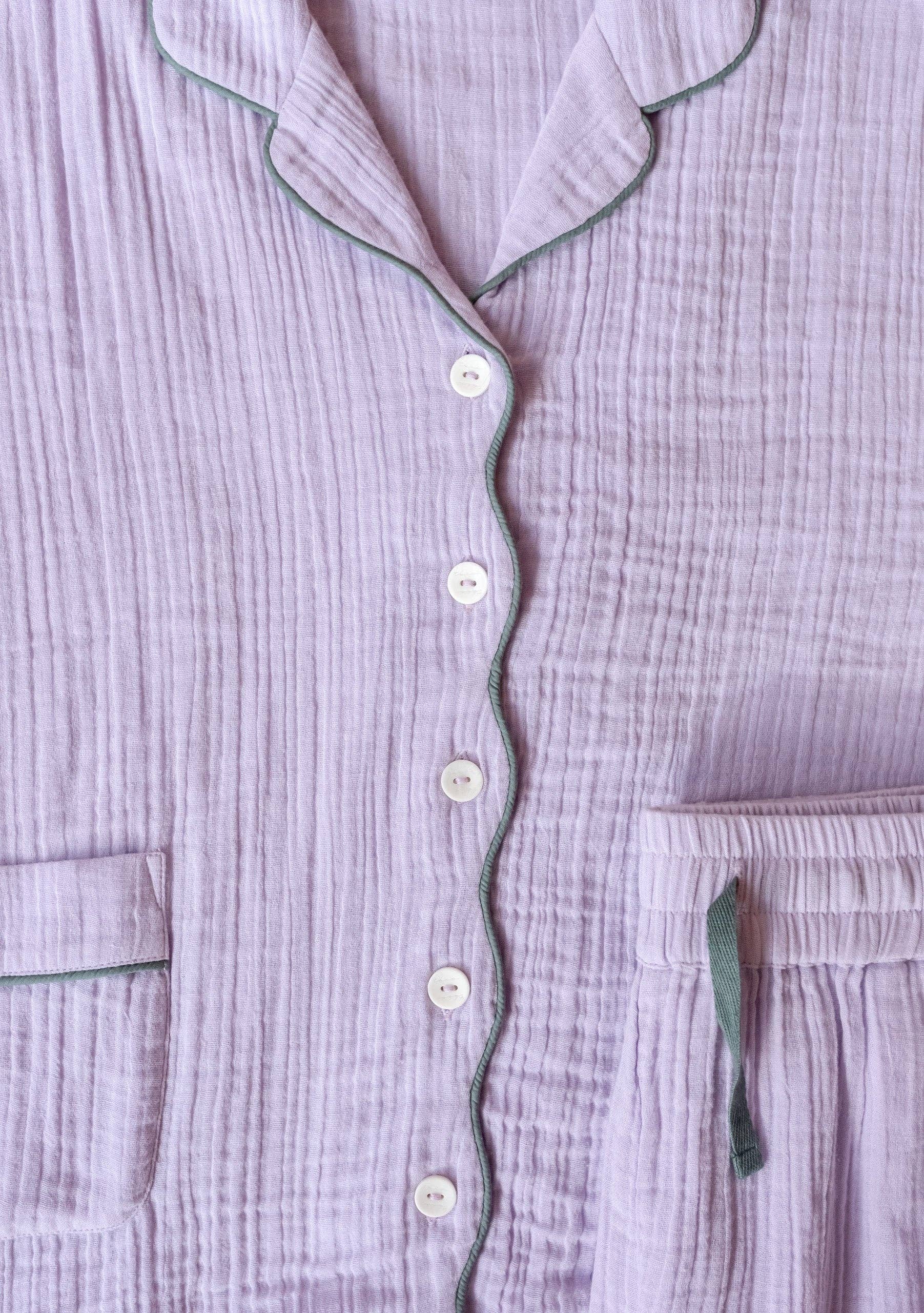 Cotton Pyjamas in Lilac - TBCo