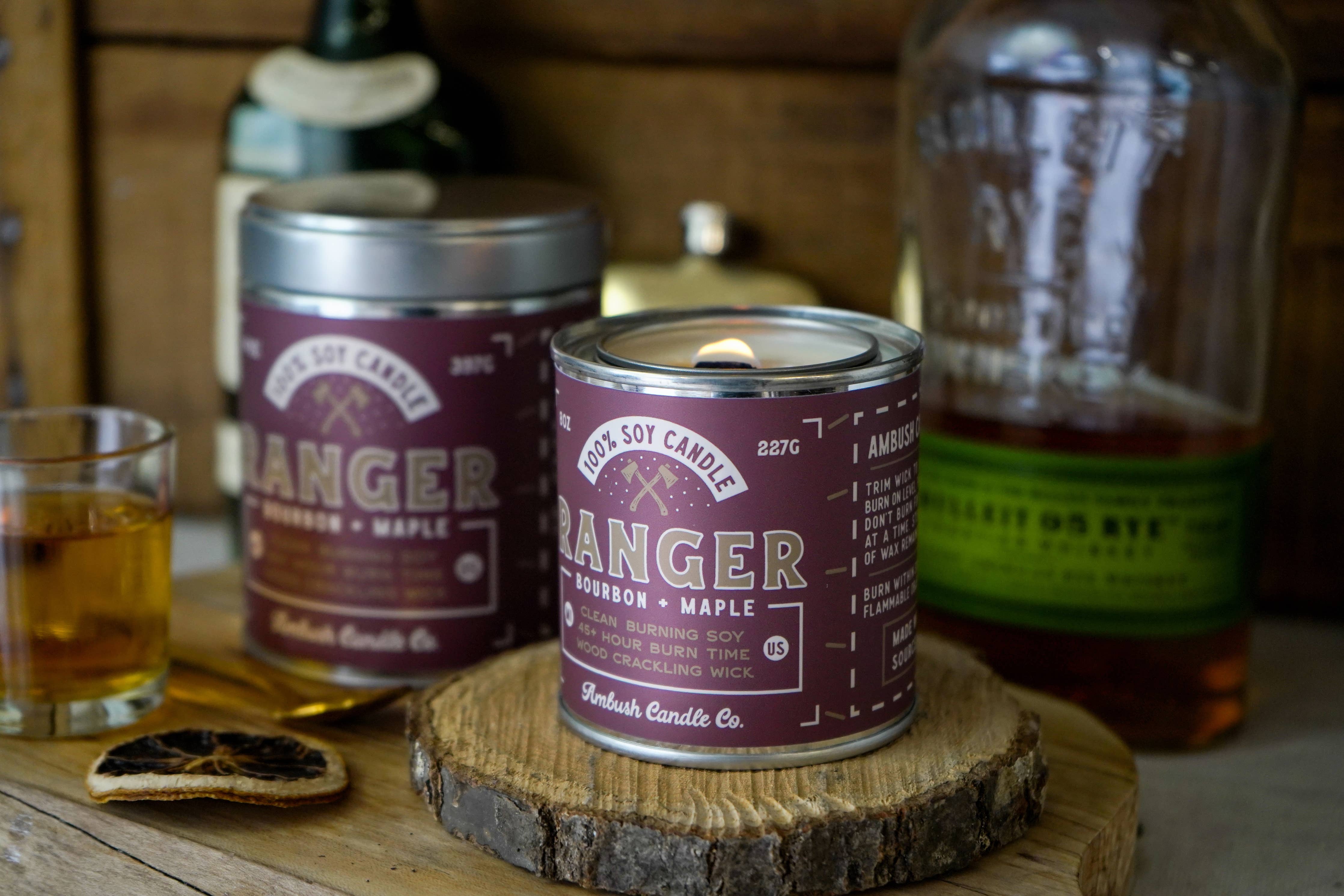 Ranger | Bourbon + Maple 8oz Soy Candle