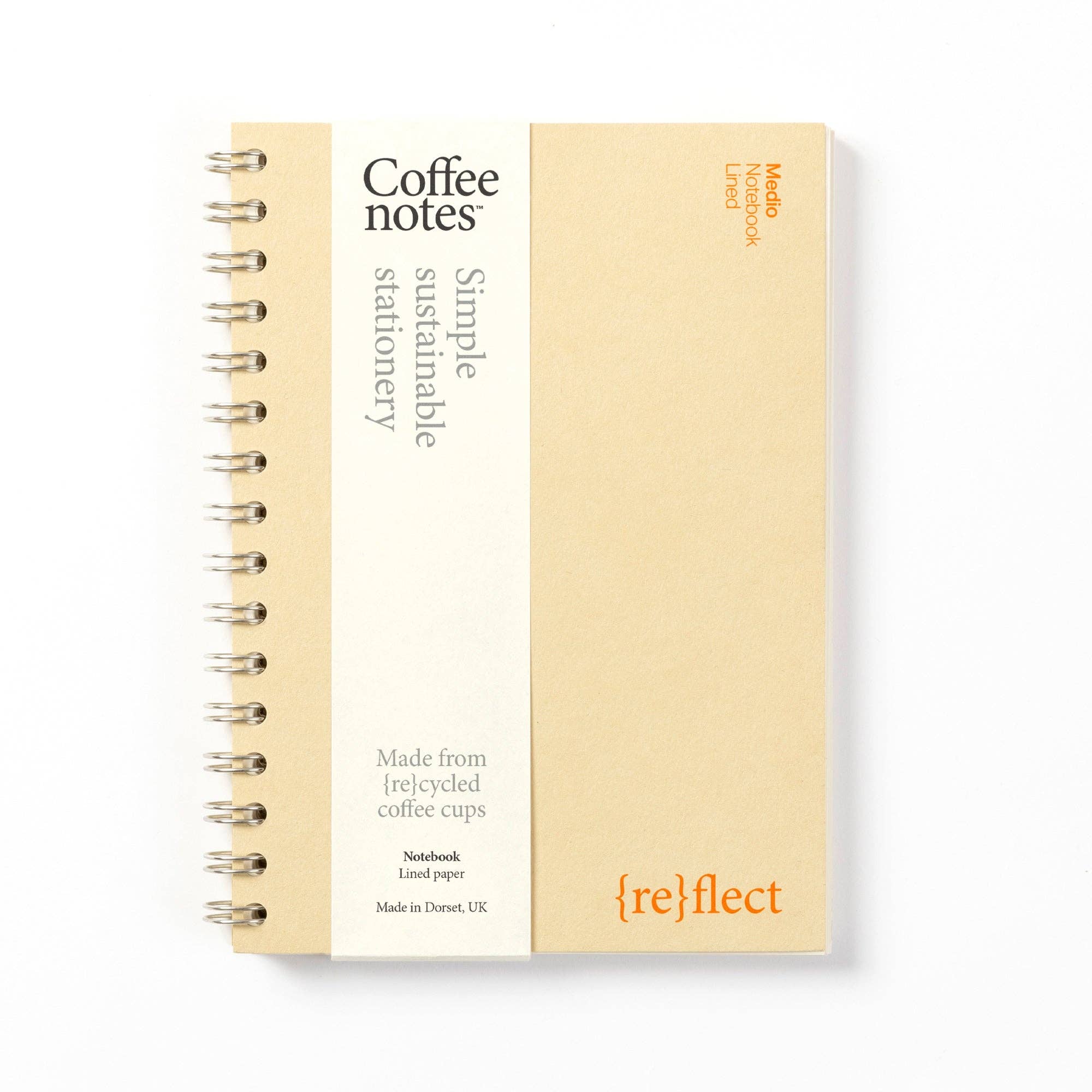 Kraft Wirebound Notebook (Lined): Grande - Coffeenotes