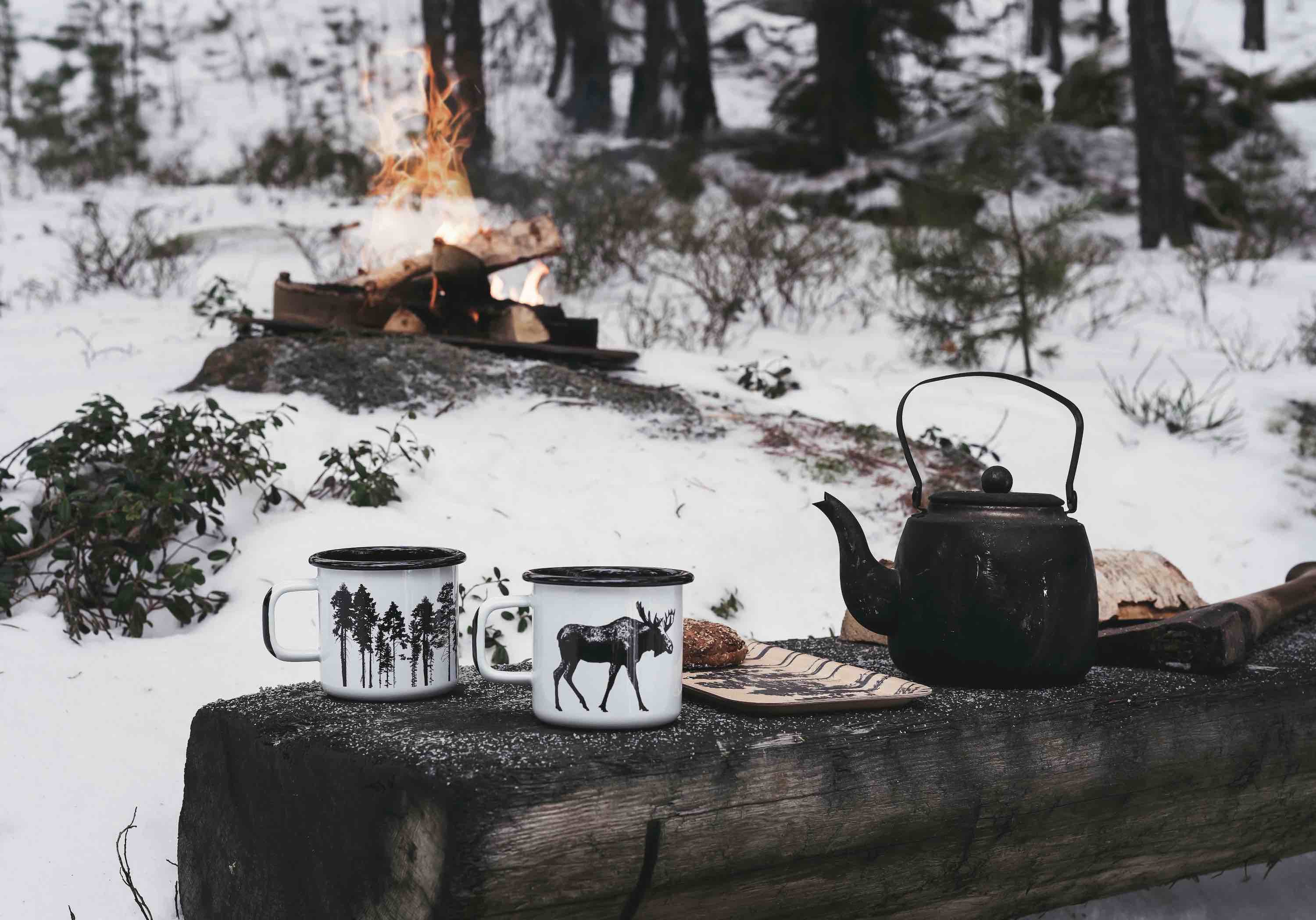 MUURLA | Nordic Enamel Mug | The Salmon | 0.37L