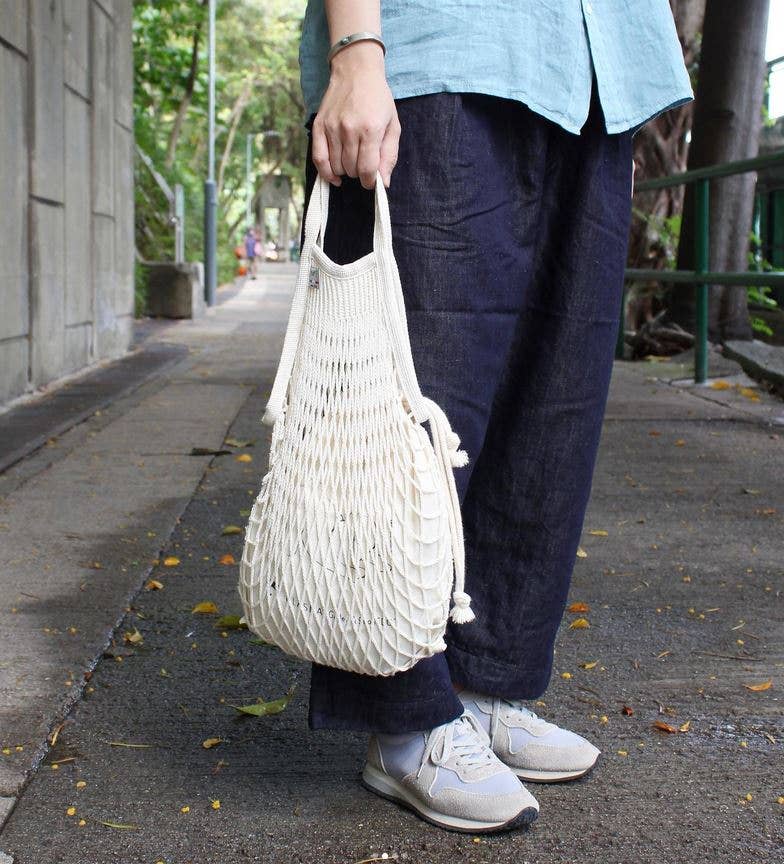 Net Shopping Bag Ecru Small - Filt1860