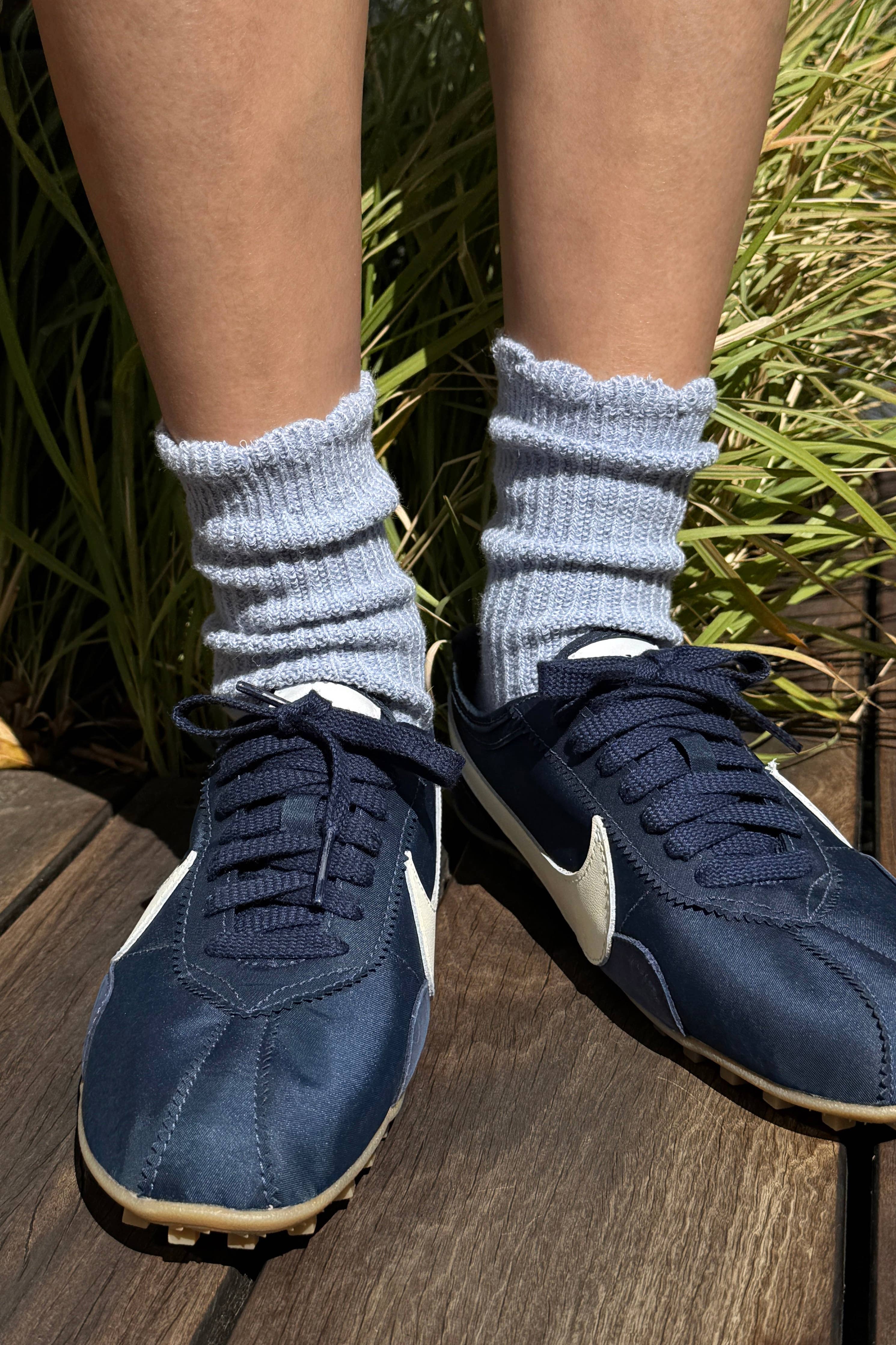 Linen Scallop Socks — Le Bon Shoppe