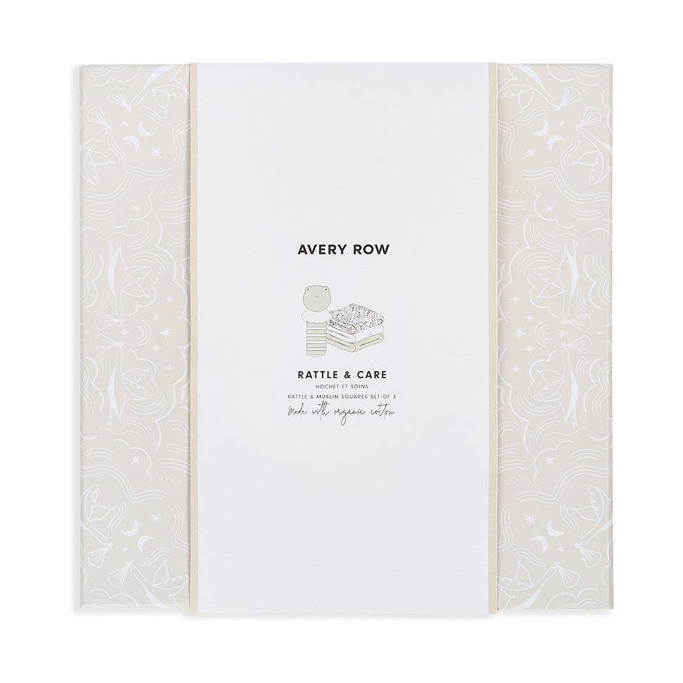 Avery Row Rattle & Care New Baby Gift Set – Riverbank