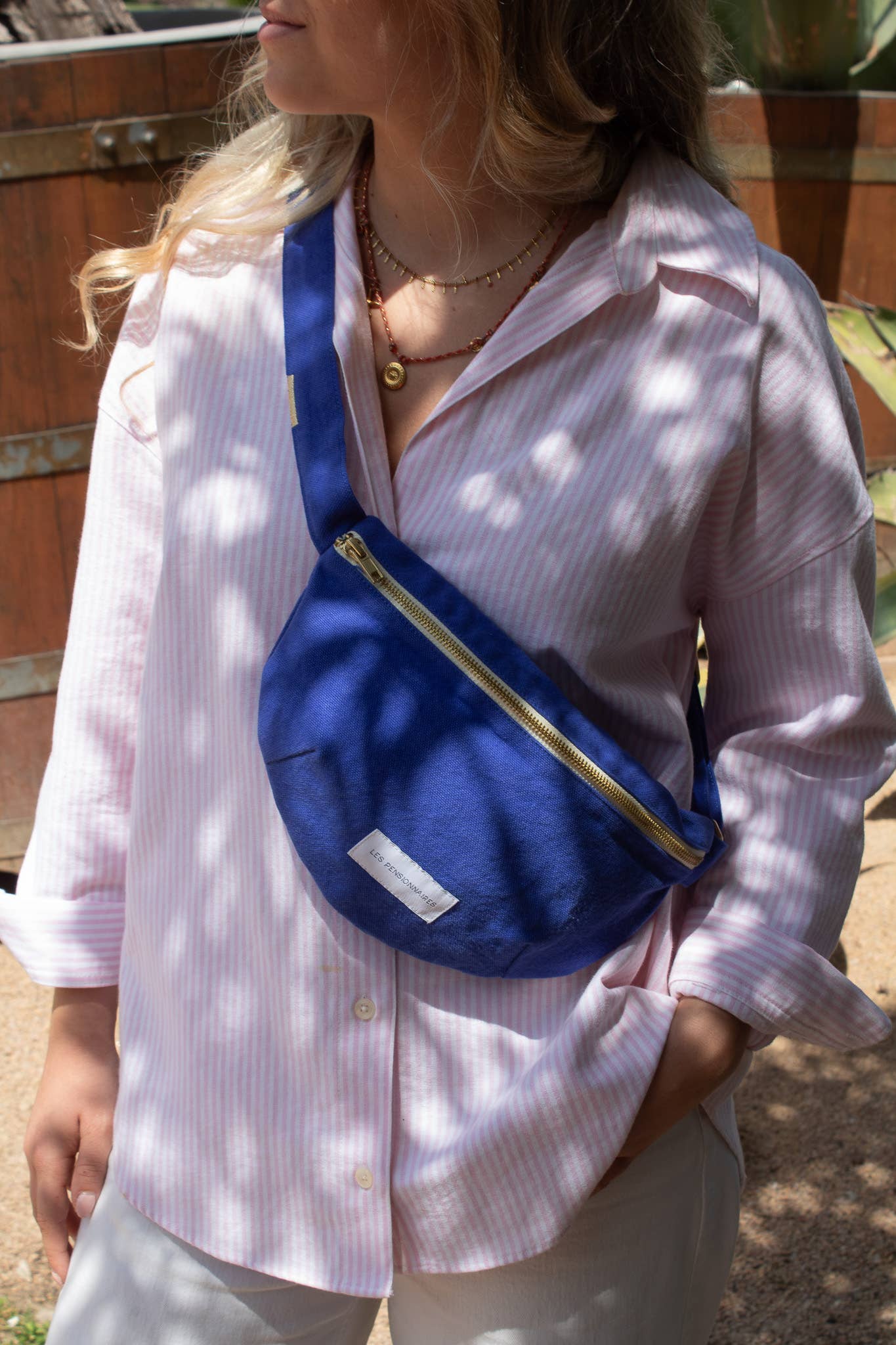 Les Pensionnaires Fanny pack in Ultramarine Blue