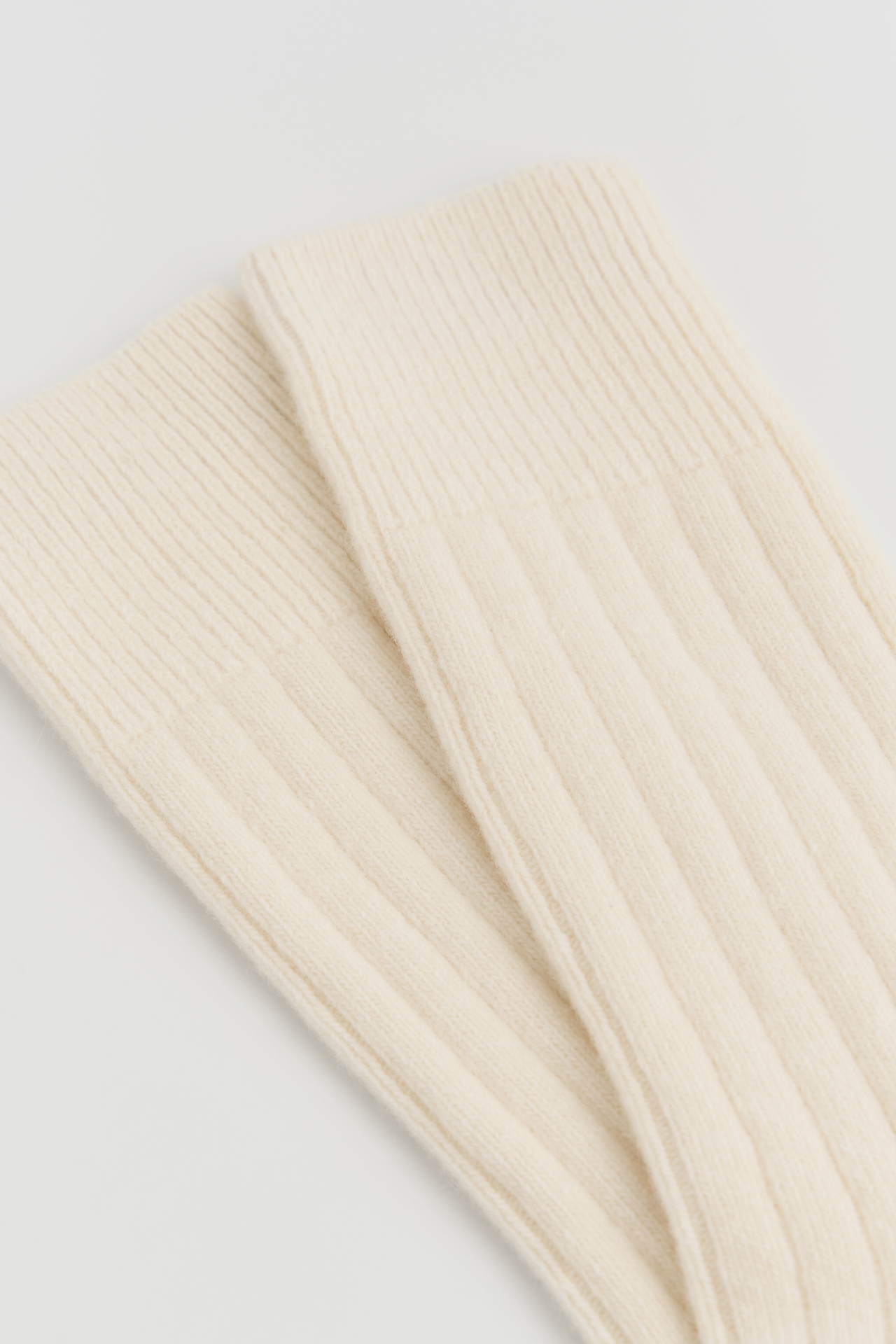 Clotted Cream Merino Bed Socks: Clotted Cream / Large (UK 9-13)