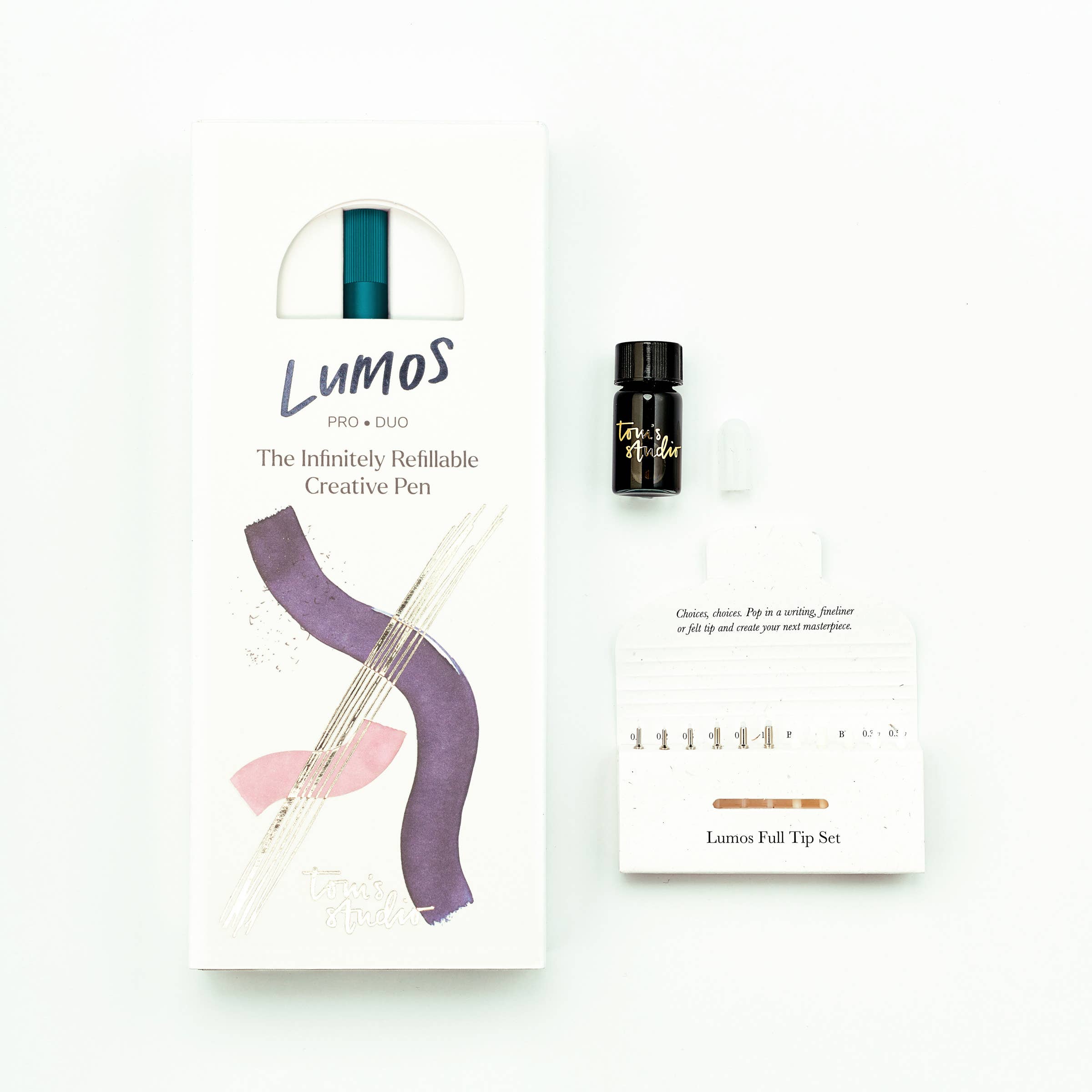 Lumos Pro - Refillable Multi-Tip Pen: Ivy / Duo Tip