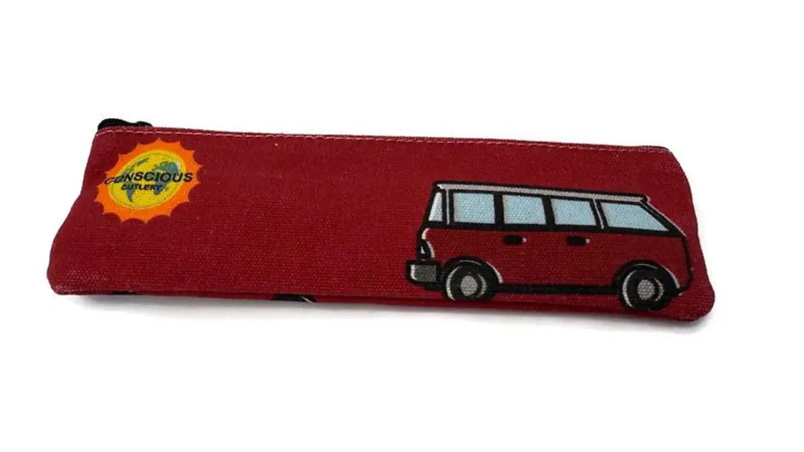 Red Vanagon Travel Cutlery Set — Conscious Cutlery