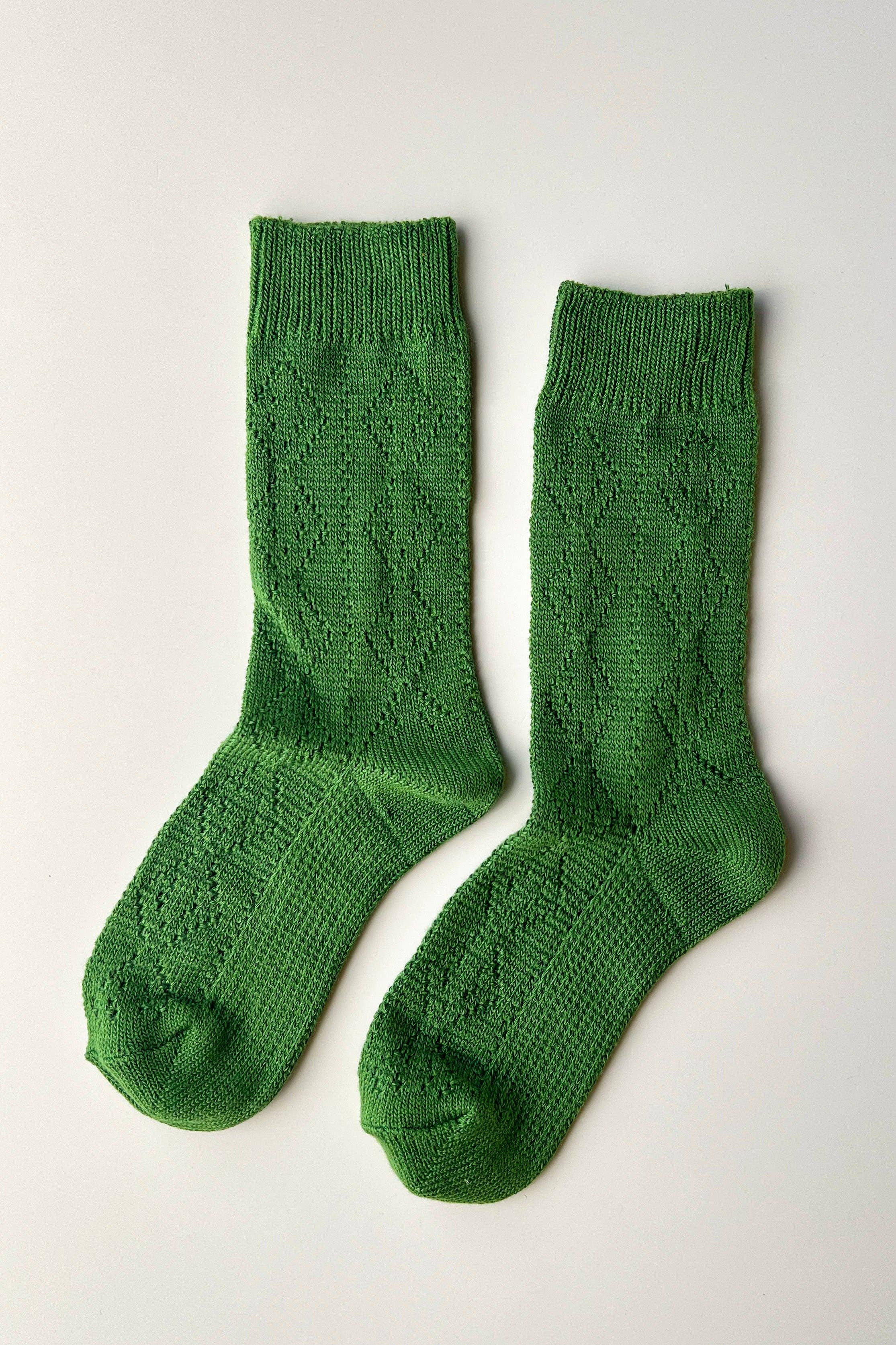Modal Eyelet Socks (wholesale): Cobalt