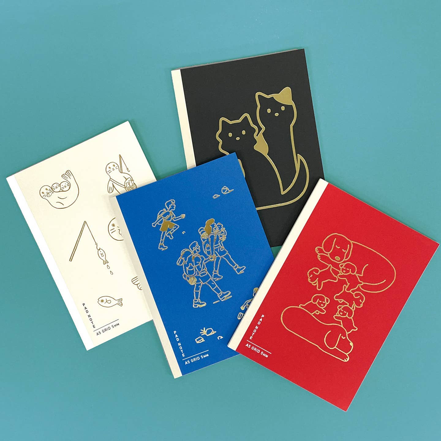 Sikigu Pad Note DEJIMA Edition A5 Grid Notebook: White