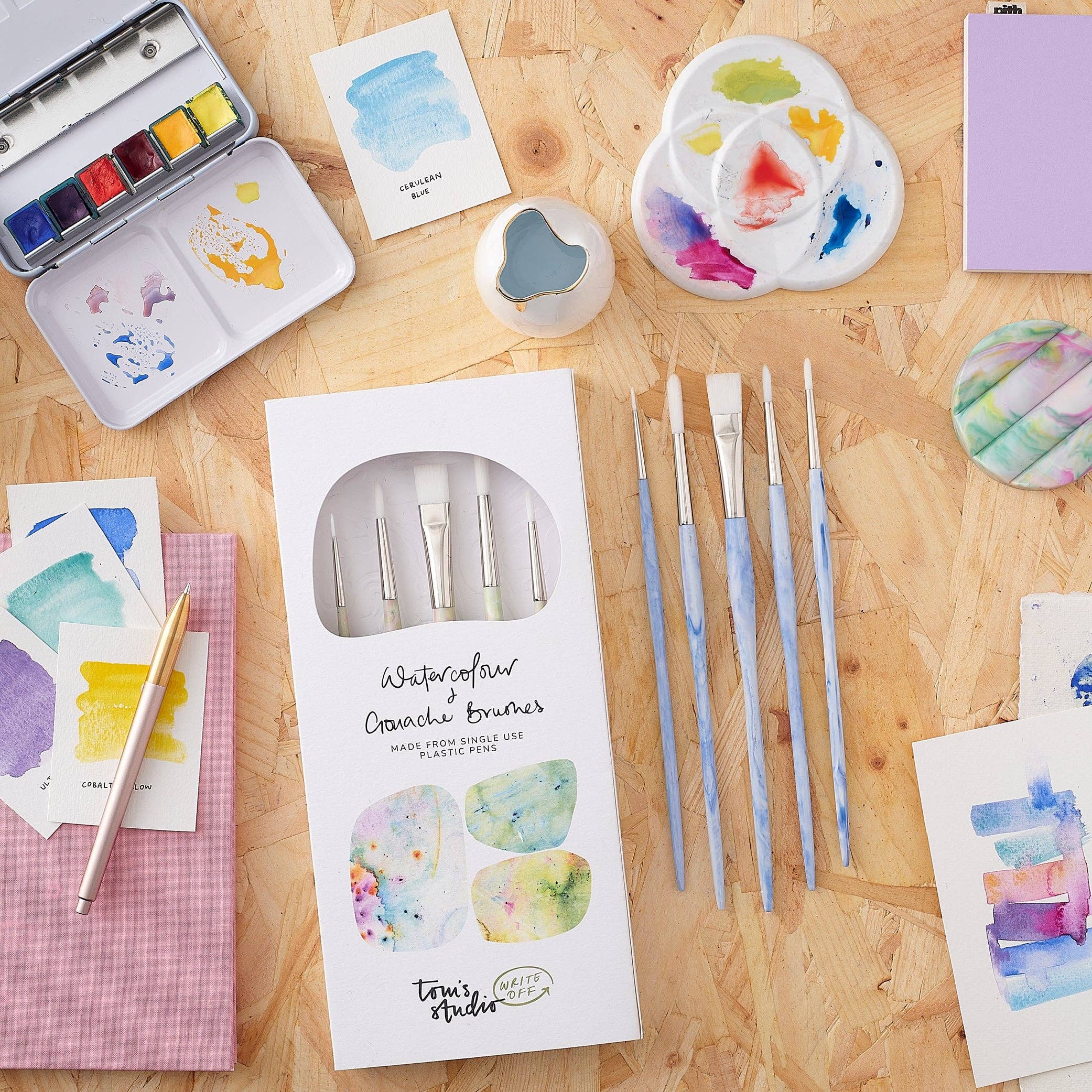 Write Off Paintbrush set: Funfetti