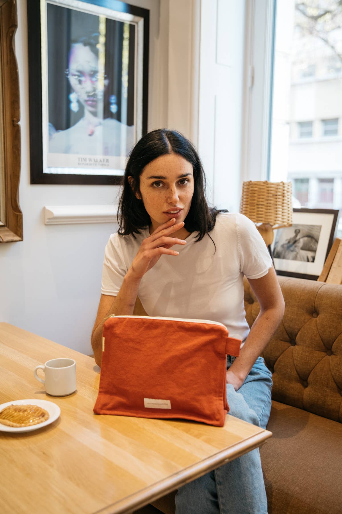 Les Pensionnaires Toiletry Bag in Flamboyant Orange
