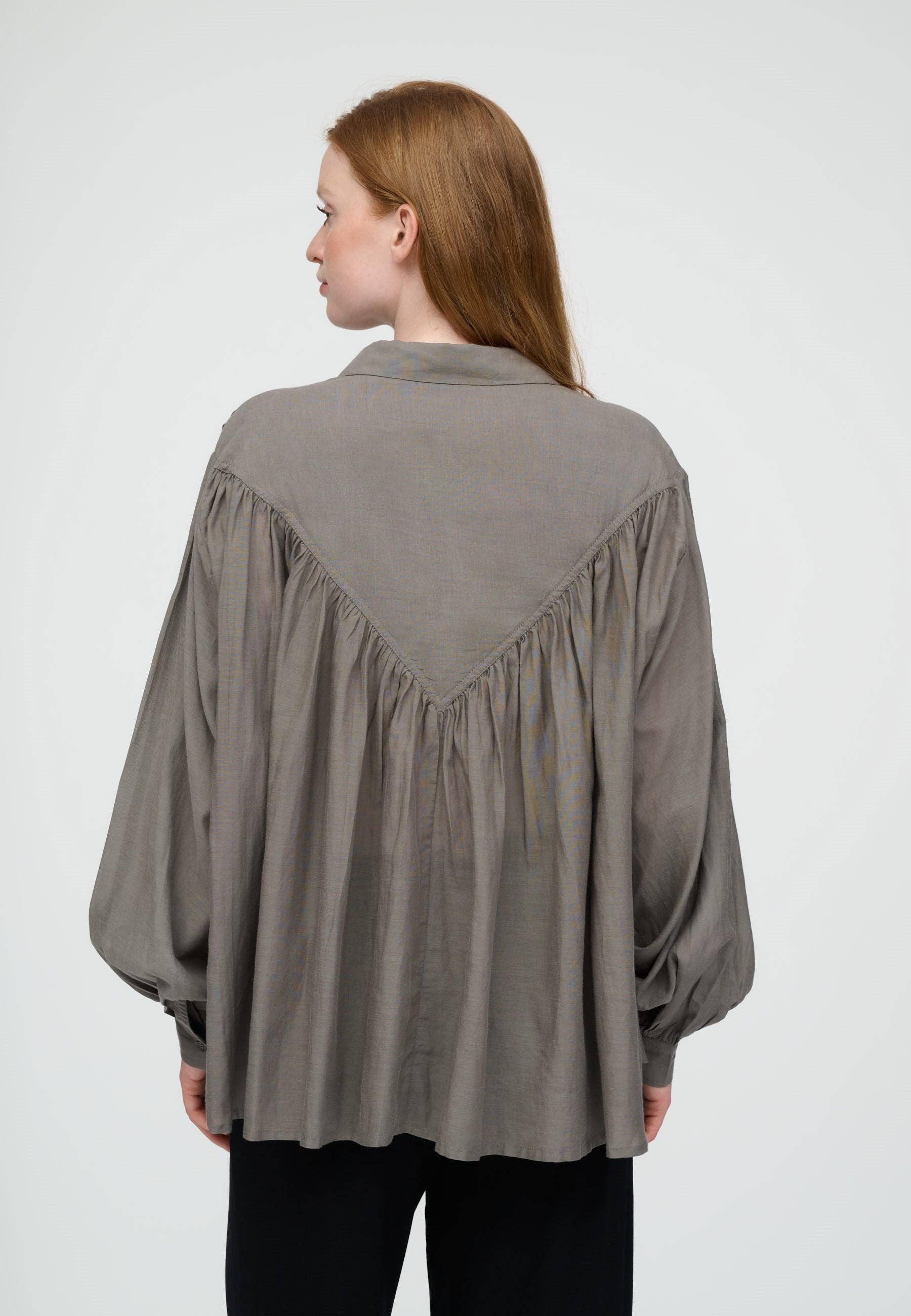 Glow shirt: Khaki gray / S